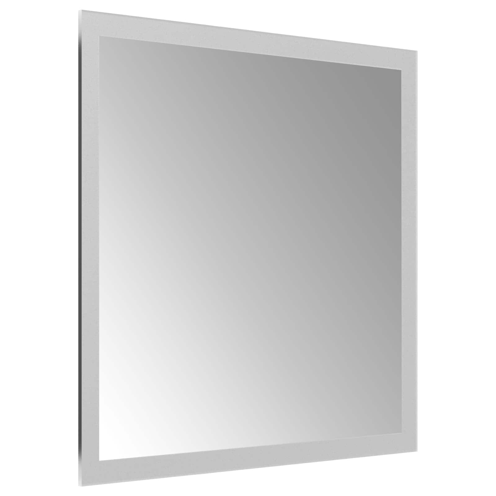 Specchio da bagno LED Trasparente 30 x 30 cm vetro temperato