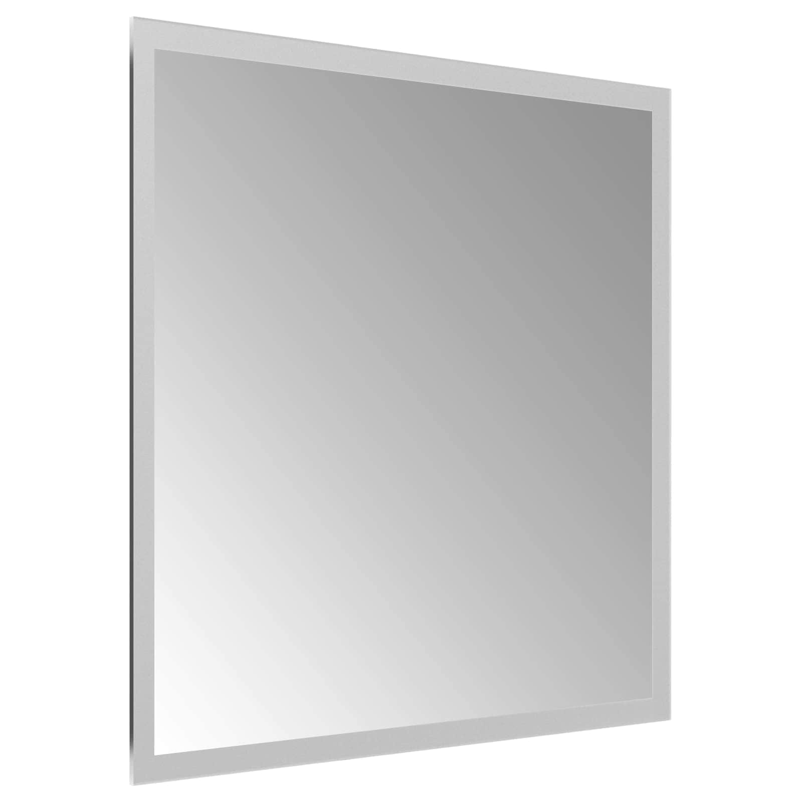 Specchio da bagno LED Trasparente 40 x 40 cm vetro temperato