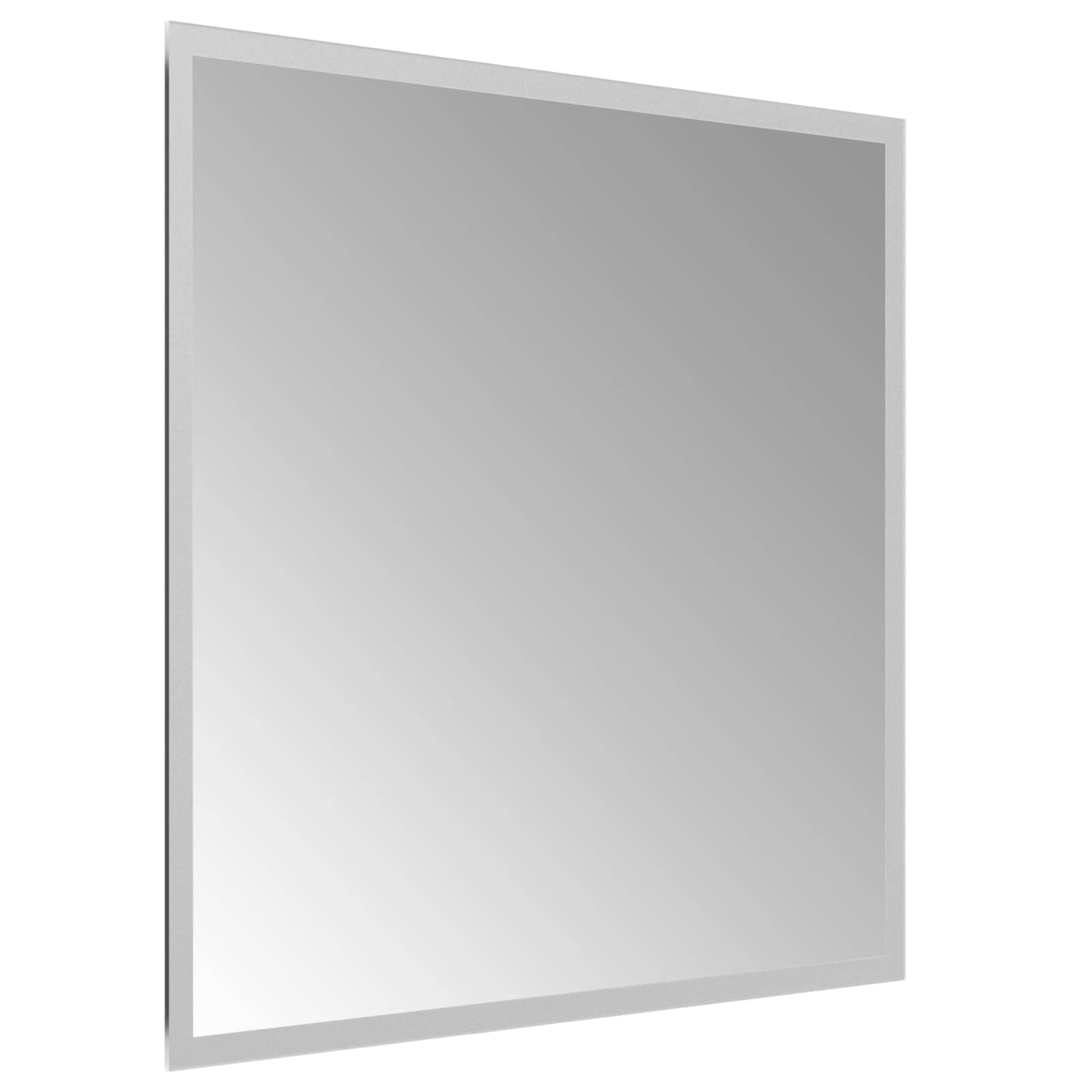 Specchio da bagno LED Trasparente 50 x 50 cm vetro temperato