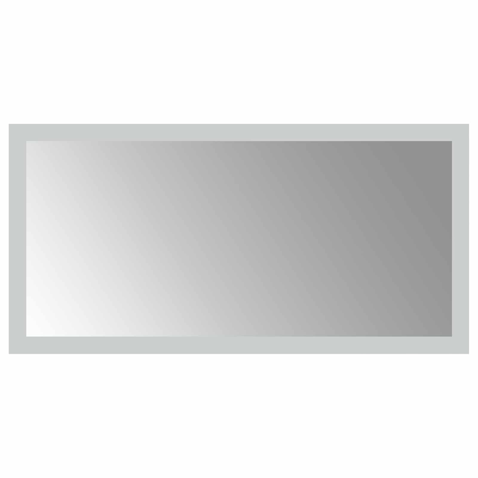 Specchio da bagno LED Trasparente 40 x 20 cm vetro temperato