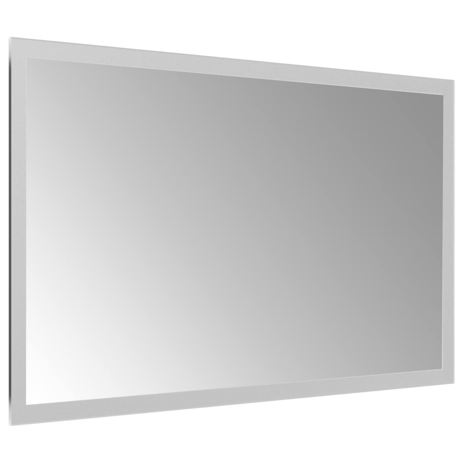 Specchio da bagno LED Trasparente 50 x 30 cm vetro temperato