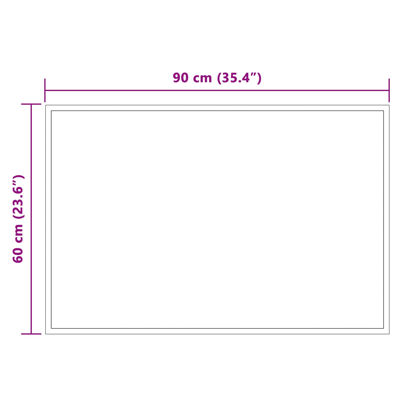 Specchio da bagno LED Trasparente 90 x 60 cm vetro temperato