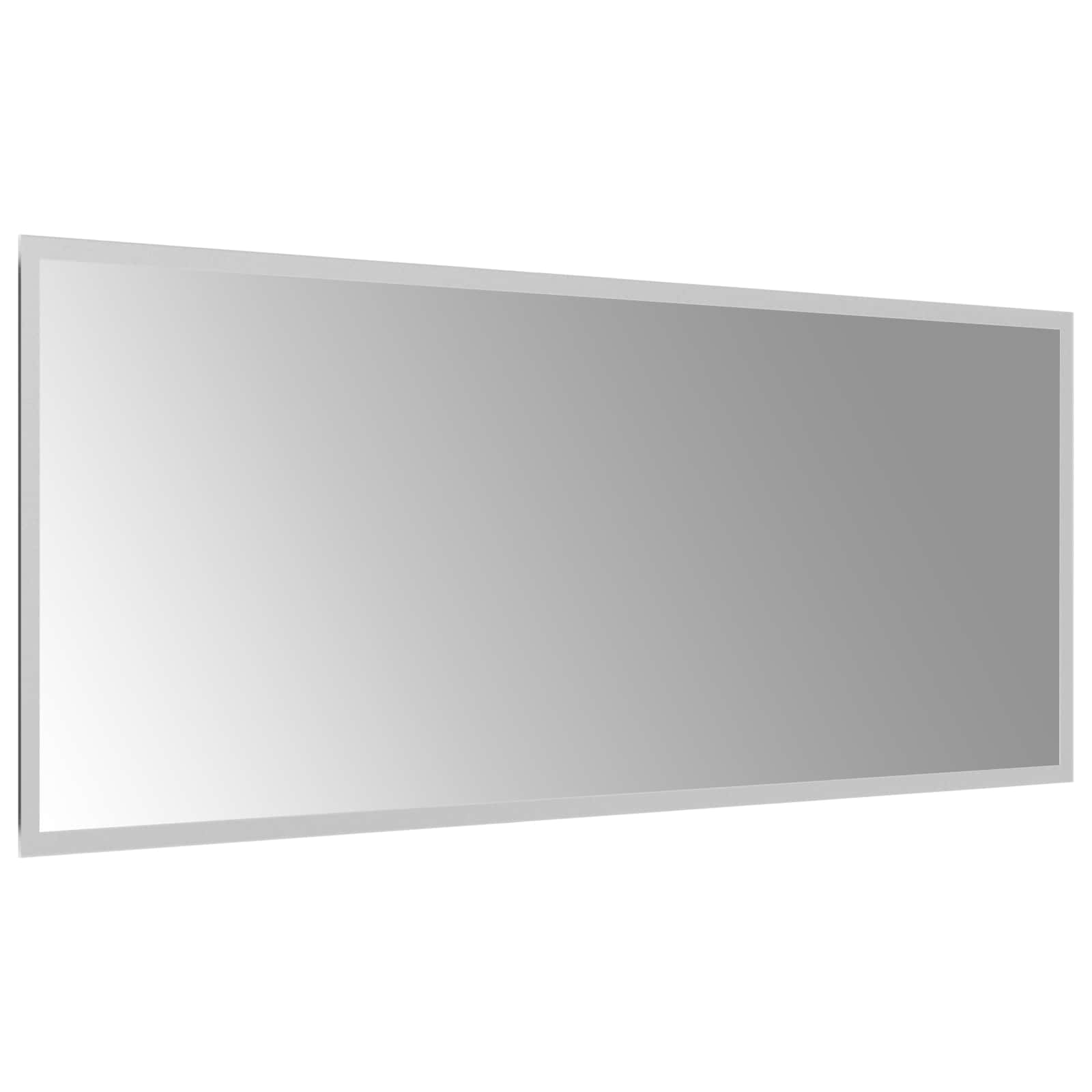 Specchio da bagno LED Trasparente 100 x 40 cm vetro temperato