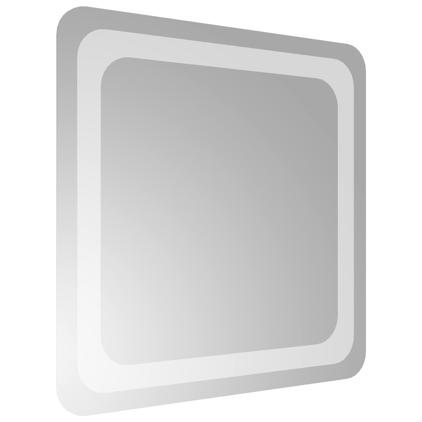 Specchio da bagno LED Trasparente 40 x 40 cm vetro temperato
