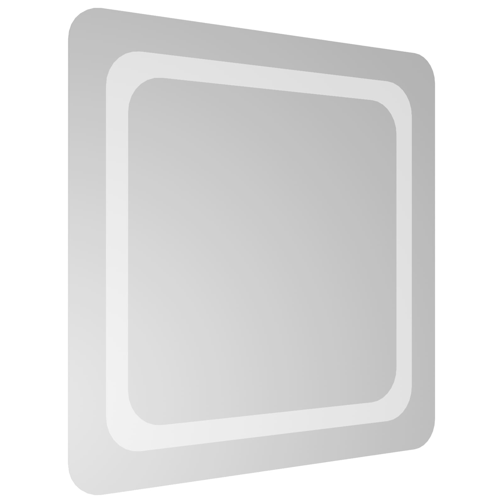 Specchio da bagno LED Trasparente 50 x 50 cm vetro temperato