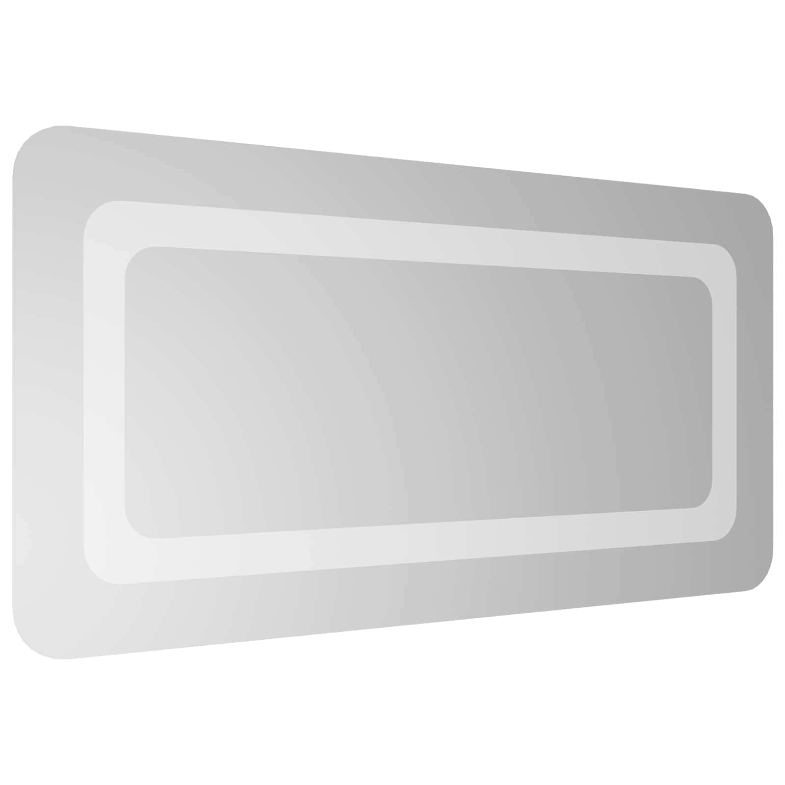 Specchio da bagno LED Trasparente 60 x 30 cm vetro temperato