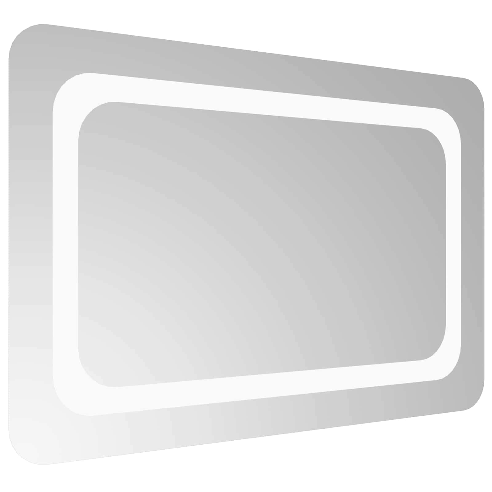 Specchio da bagno LED Trasparente 60 x 40 cm vetro temperato
