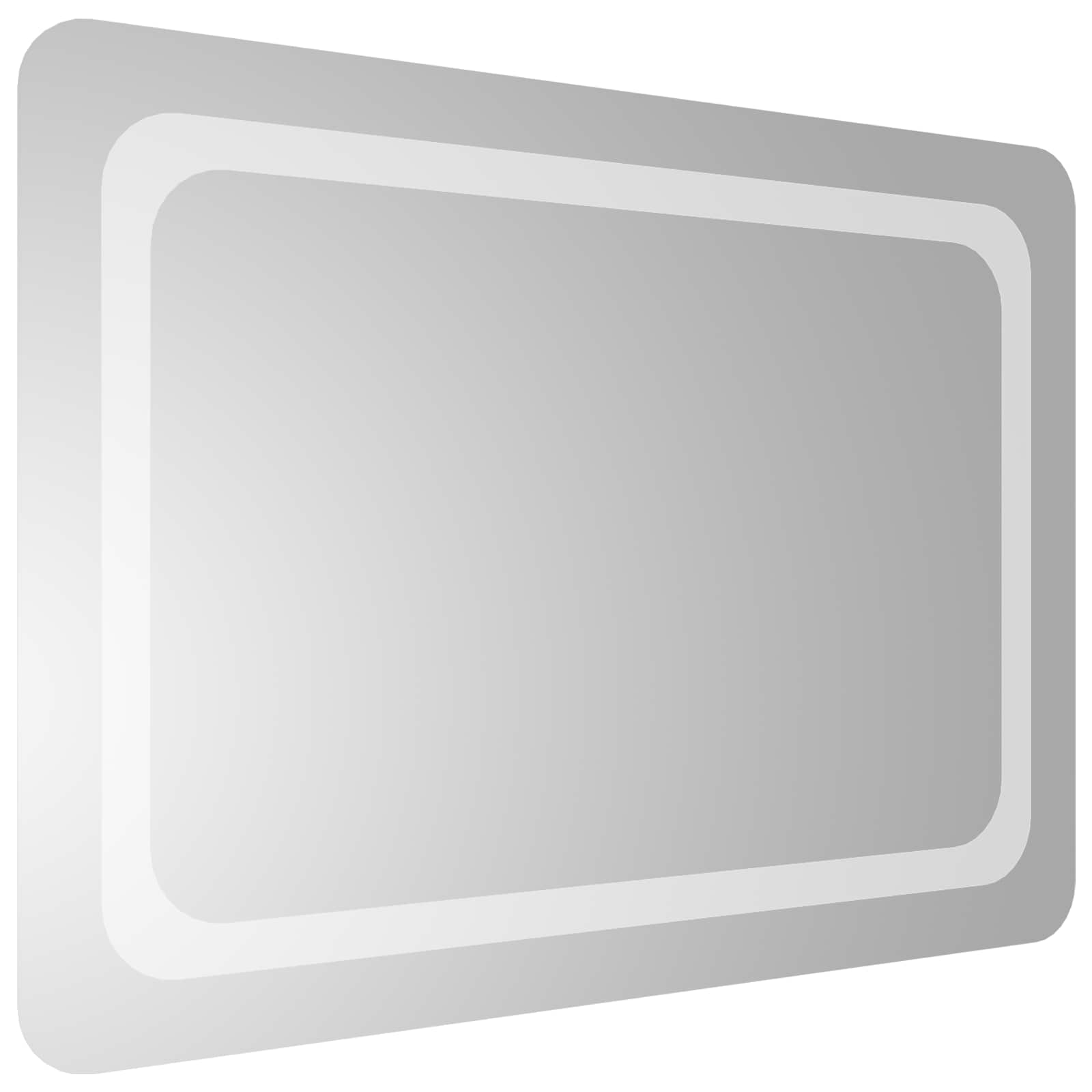 Specchio da bagno LED Trasparente 70 x 50 cm vetro temperato