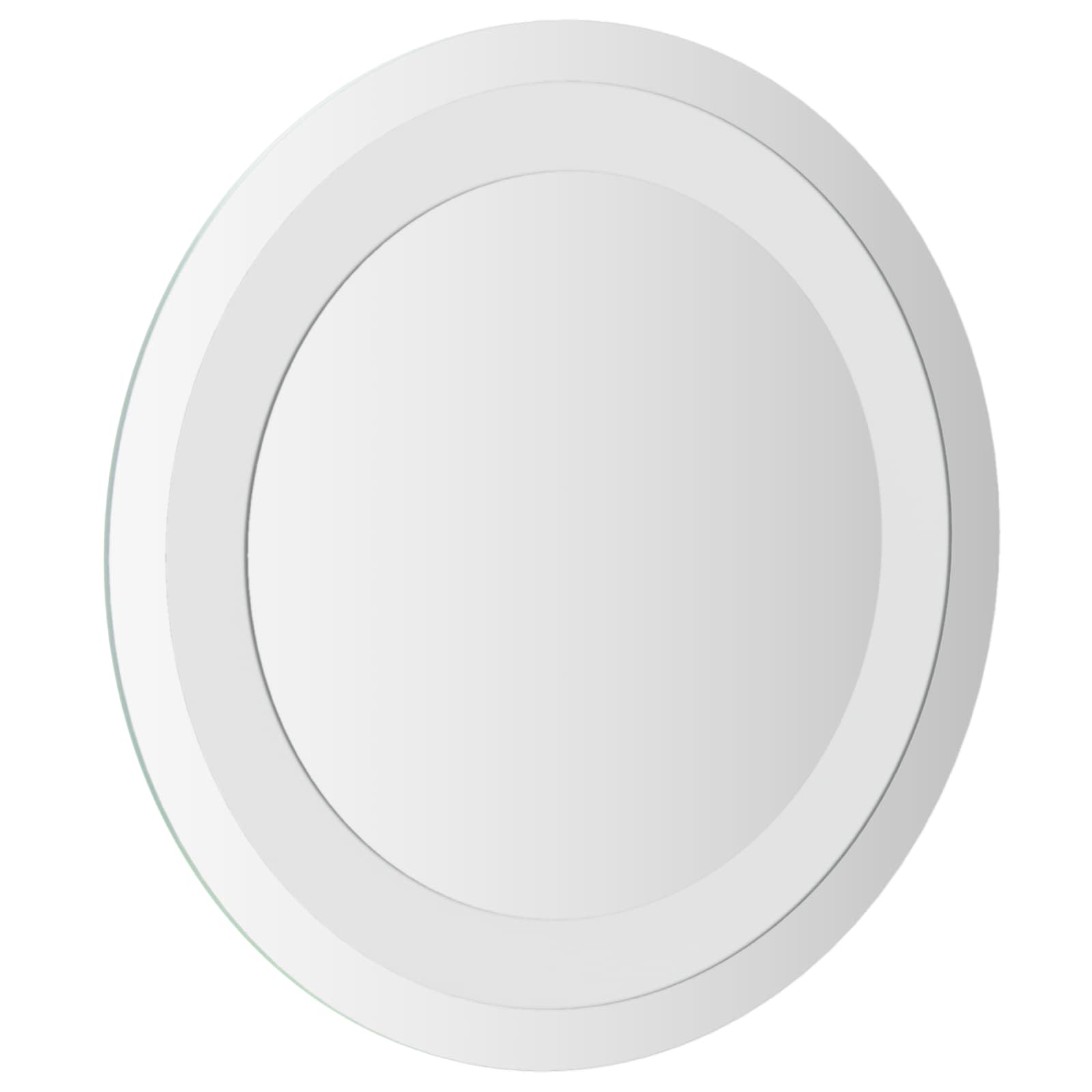 Specchio da bagno LED Trasparente Ø 30 cm vetro temperato