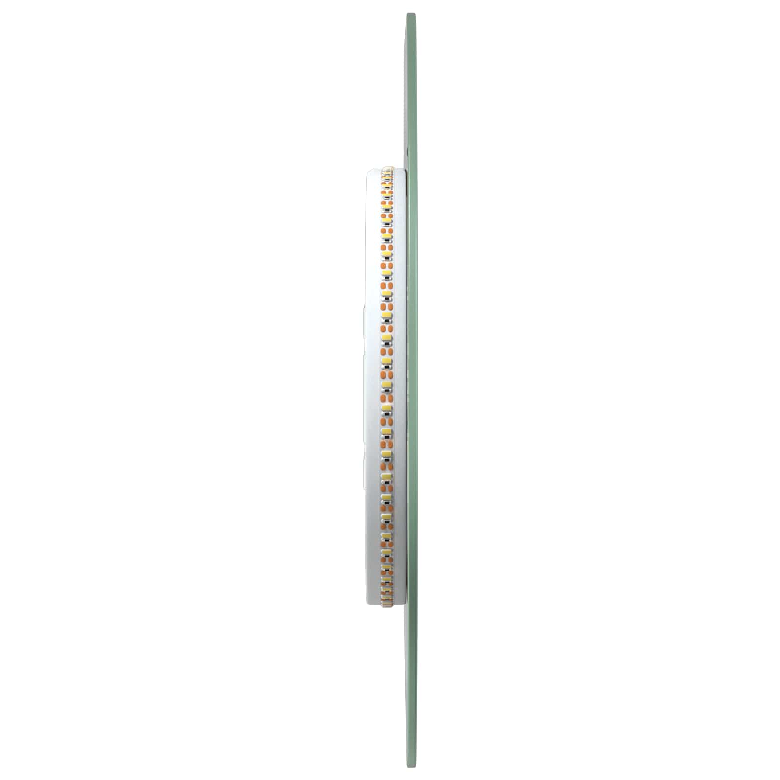 Specchio da bagno LED Trasparente Ø 30 cm vetro temperato