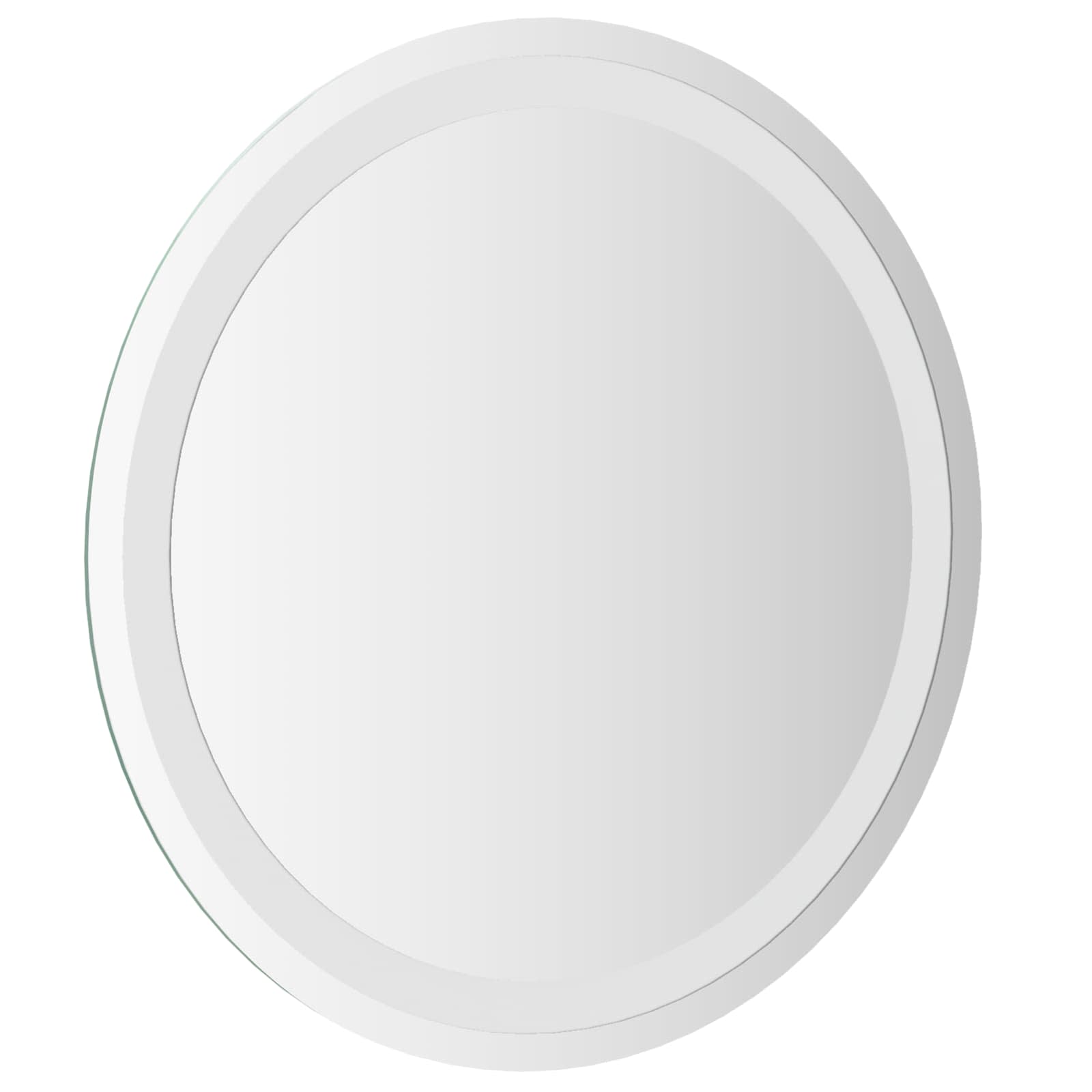 Specchio da bagno LED Trasparente Ø 50 cm vetro temperato