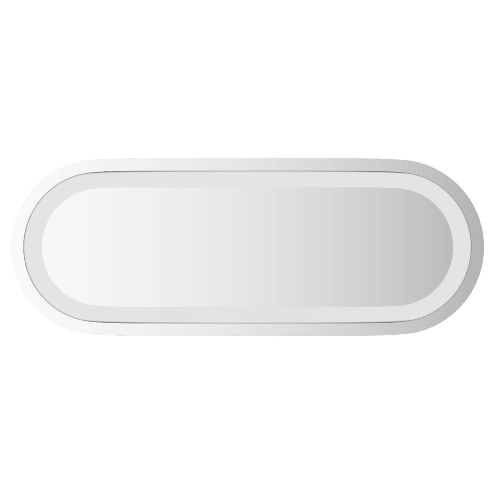 Specchio da bagno LED Trasparente 40 x 15 cm vetro temperato