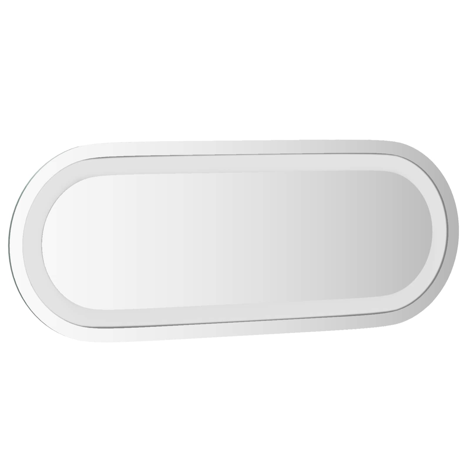 Specchio da bagno LED Trasparente 40 x 15 cm vetro temperato