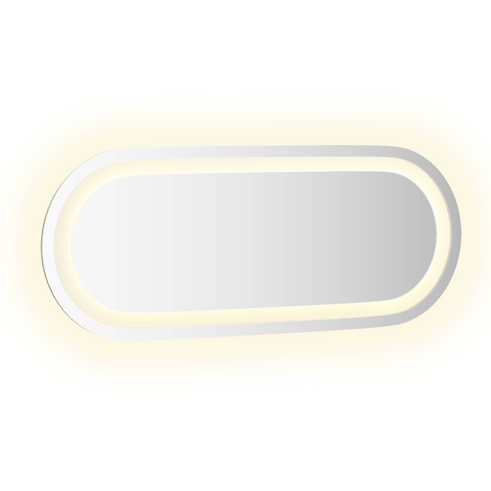 Specchio da bagno LED Trasparente 50 x 20 cm vetro temperato