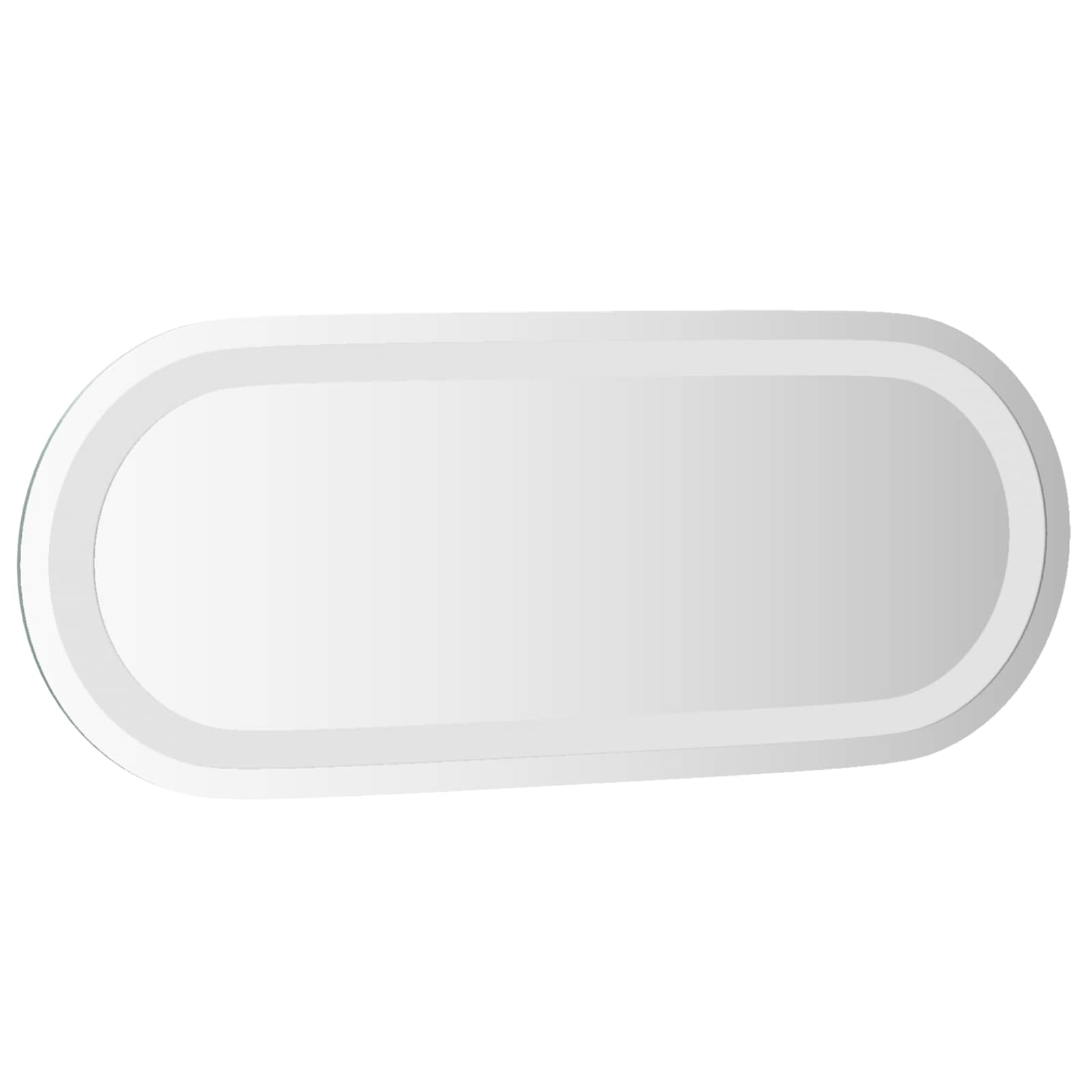 Specchio da bagno LED Trasparente 50 x 20 cm vetro temperato