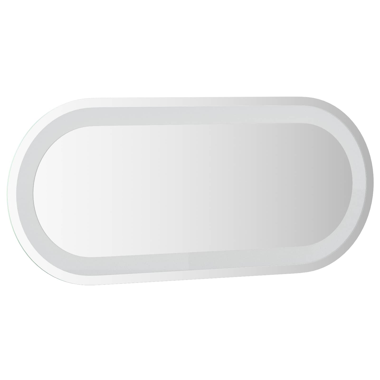 Specchio da bagno LED Trasparente 70 x 30 cm vetro temperato