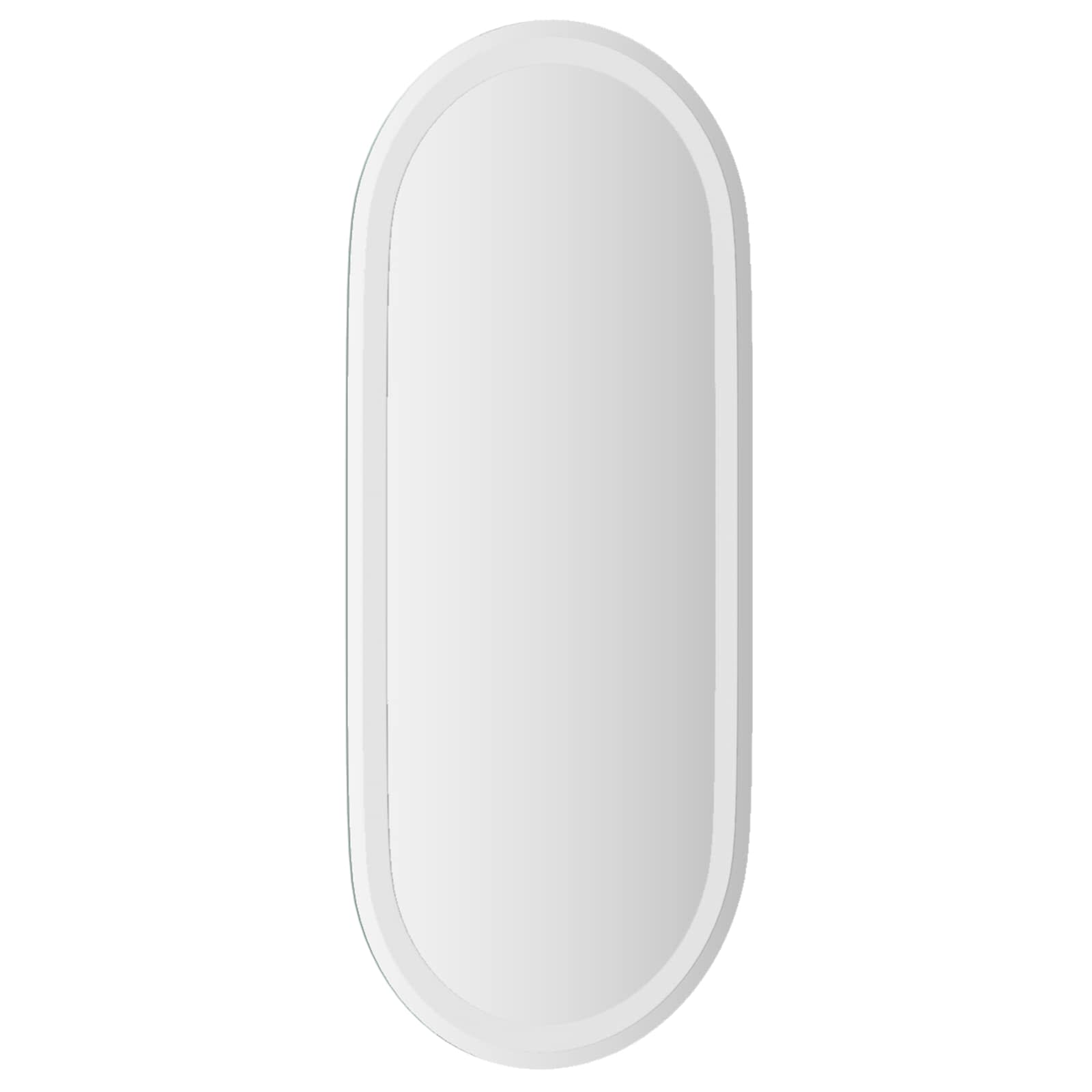 Specchio da bagno LED Trasparente 80 x 35 cm vetro temperato