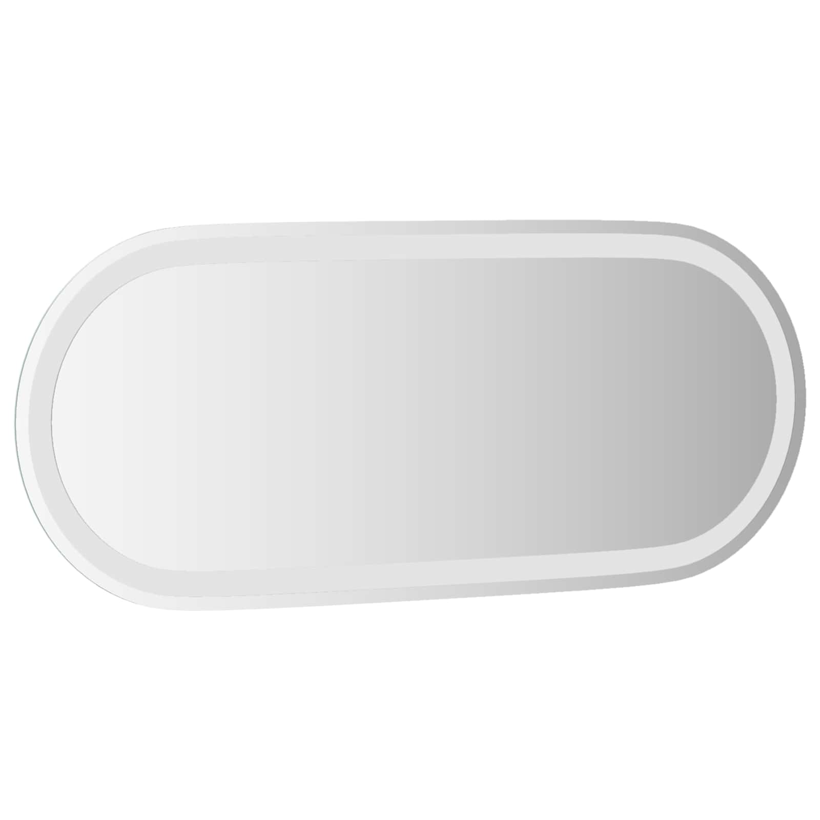 Specchio da bagno LED Trasparente 90 x 40 cm vetro temperato