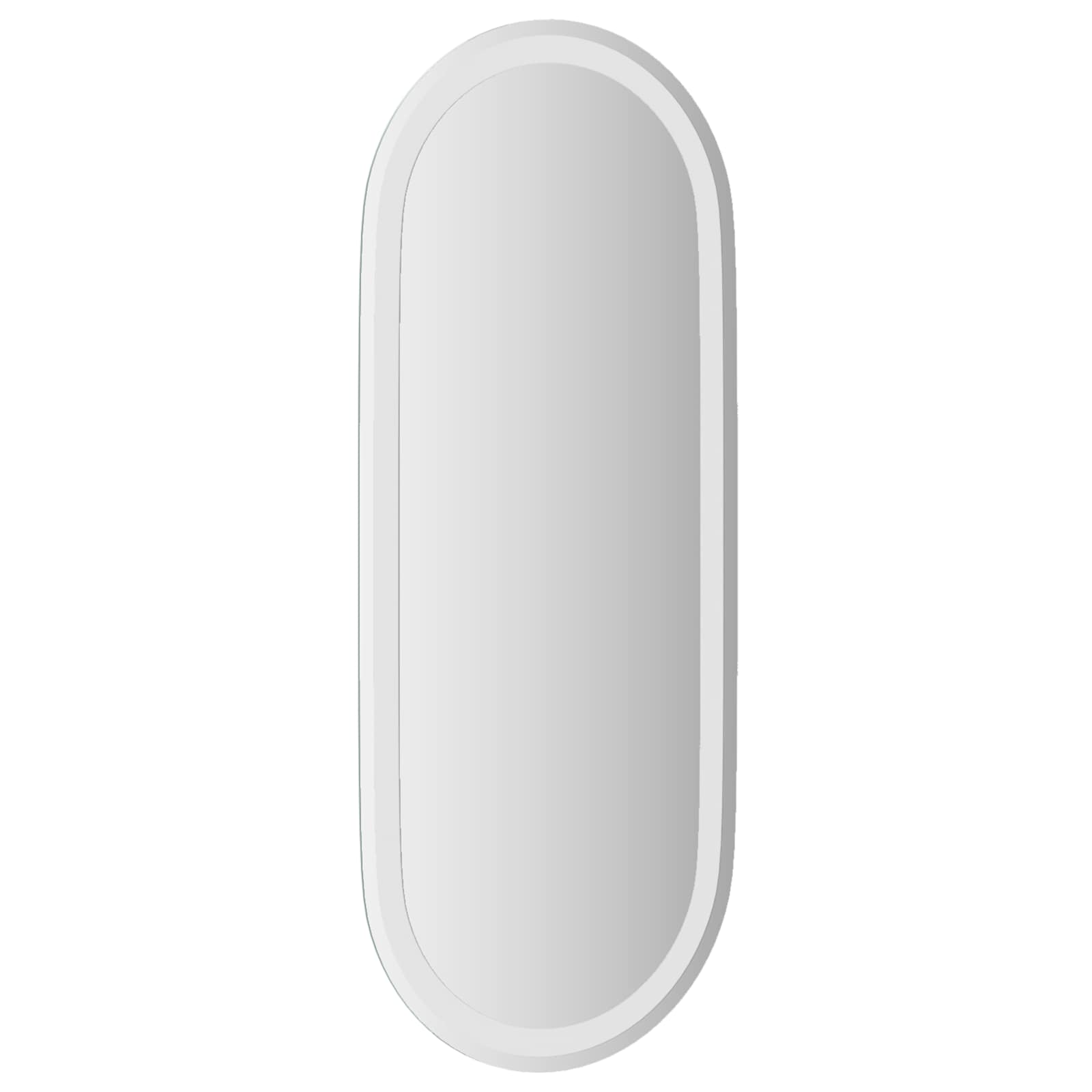 Specchio da bagno LED Trasparente 90 x 40 cm vetro temperato