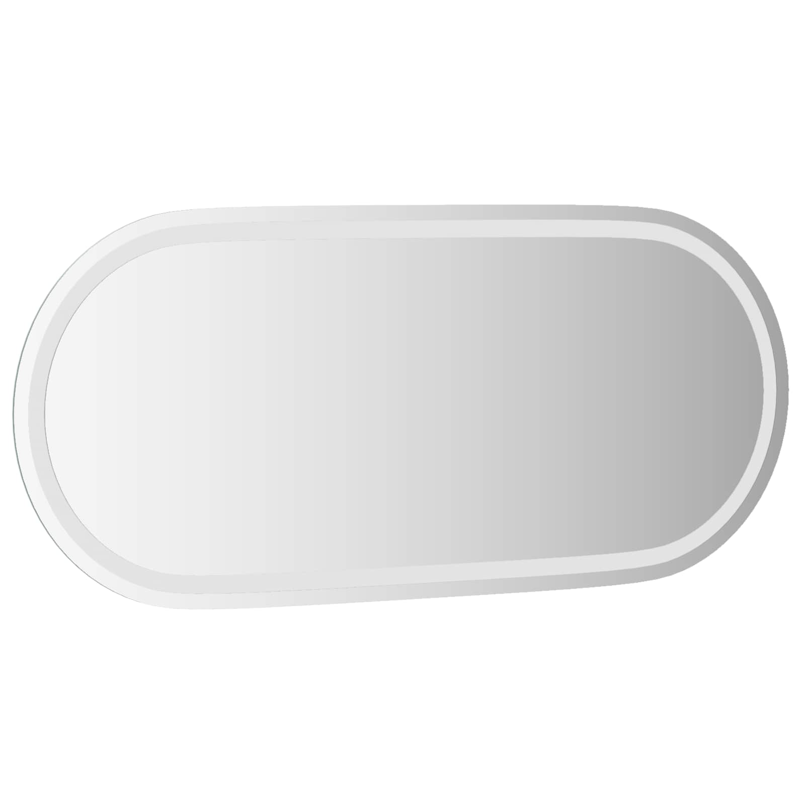 Specchio da bagno LED Trasparente 100 x 45 cm vetro temperato