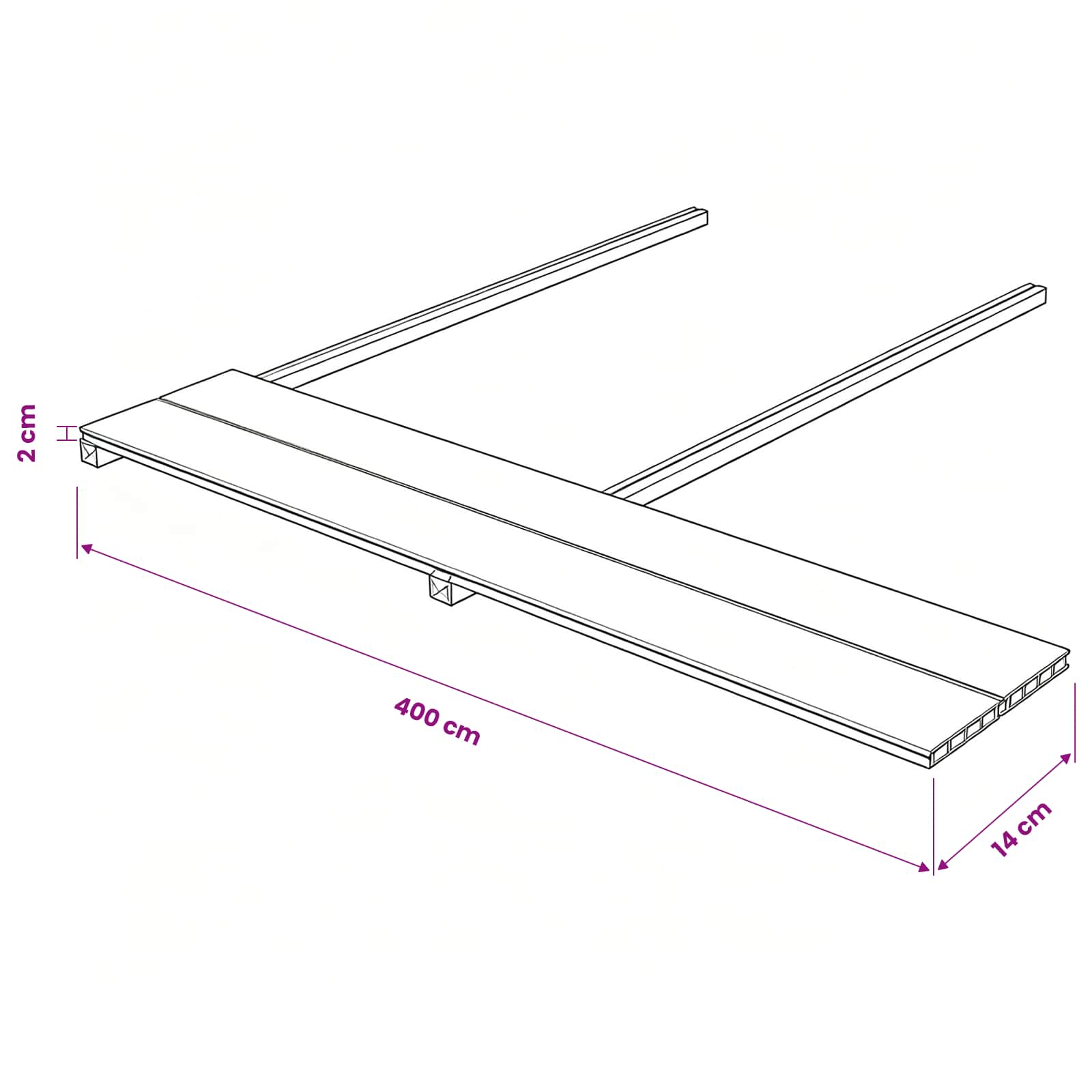 Pavimento da Deck 6 pz Teak riciclato WPC
