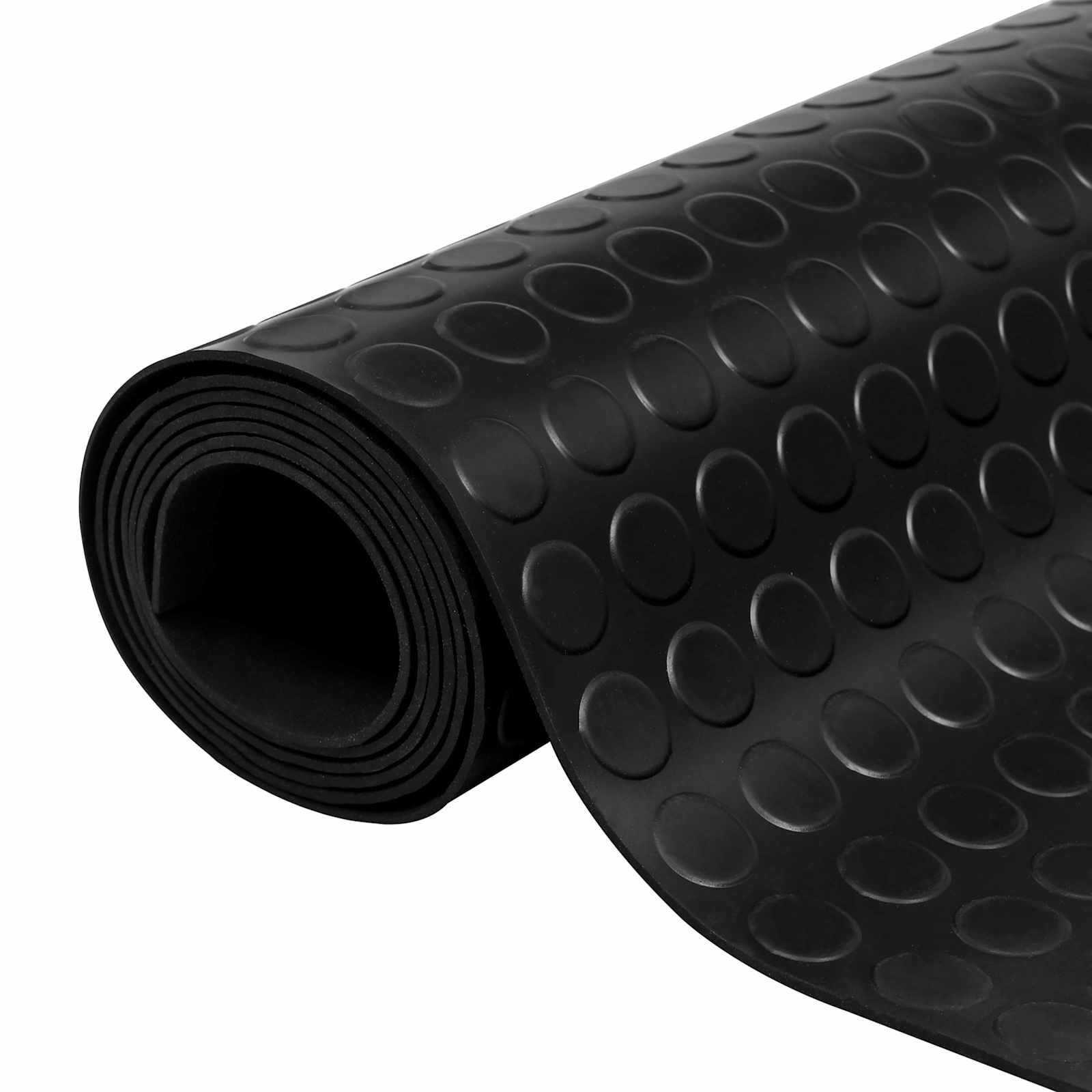 Tappetino a pois Nero 1 x 2 m Gomma
