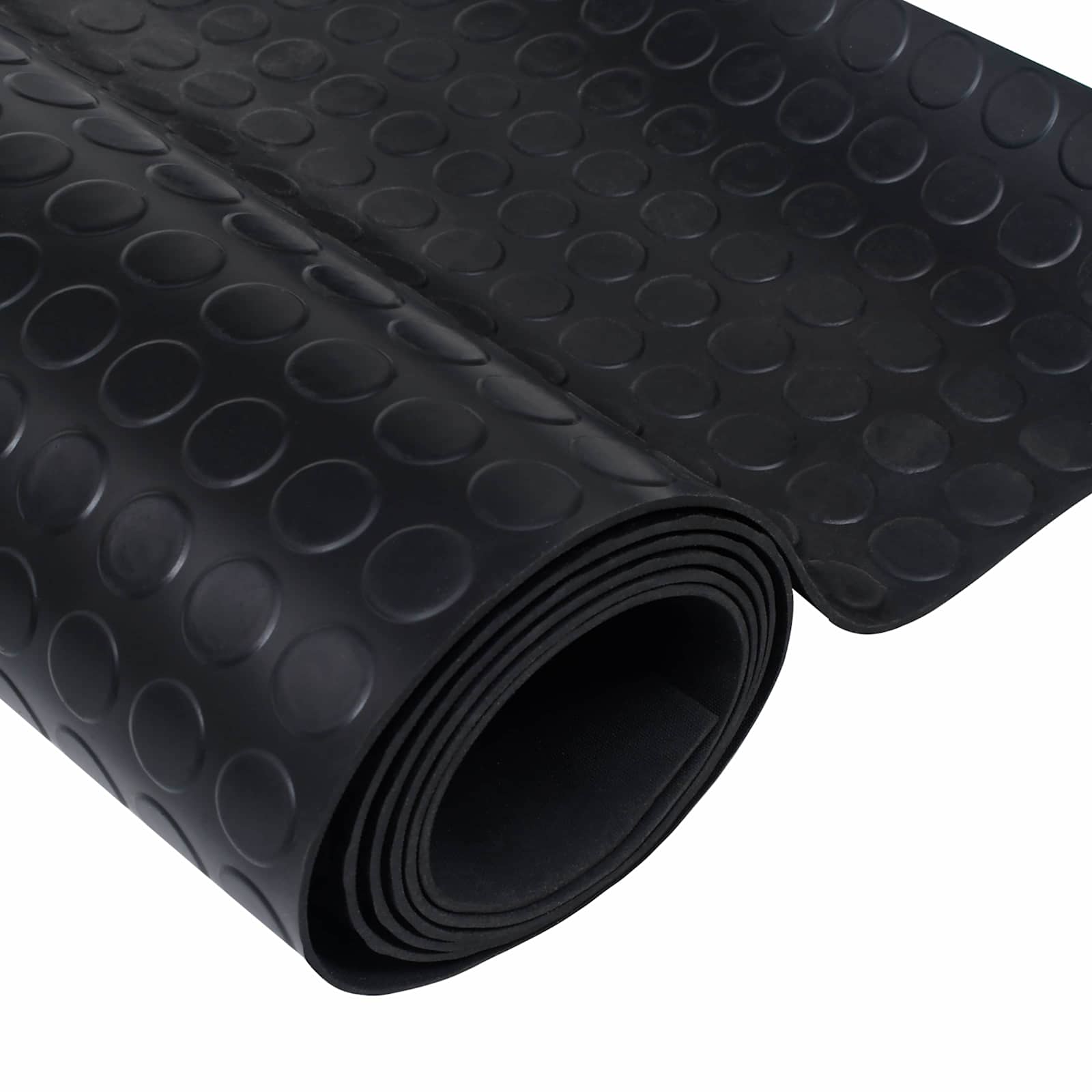 Tappetino a pois Nero 1 x 2 m Gomma