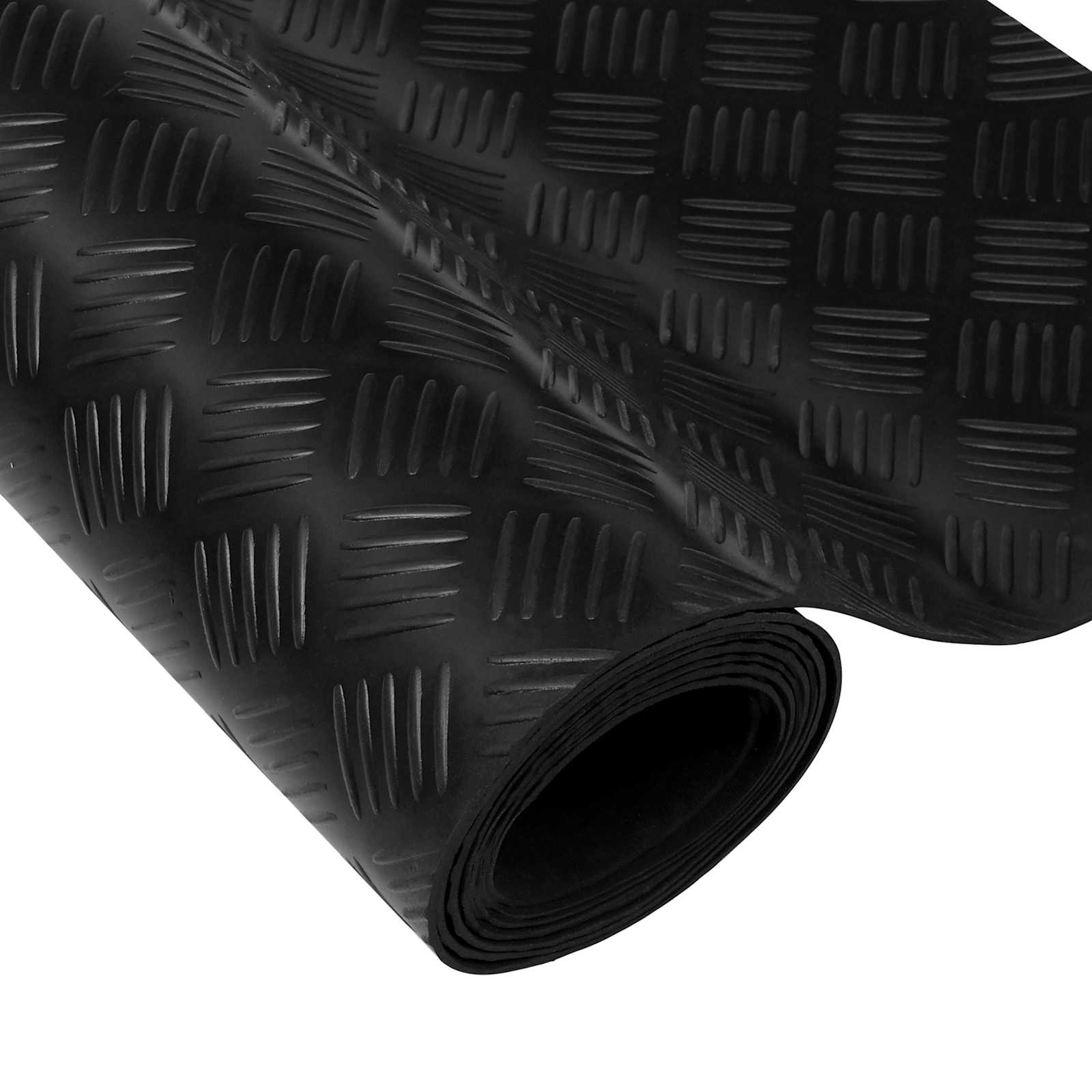Tappeto per pavimento Nero 1,5 x 2 m Gomma