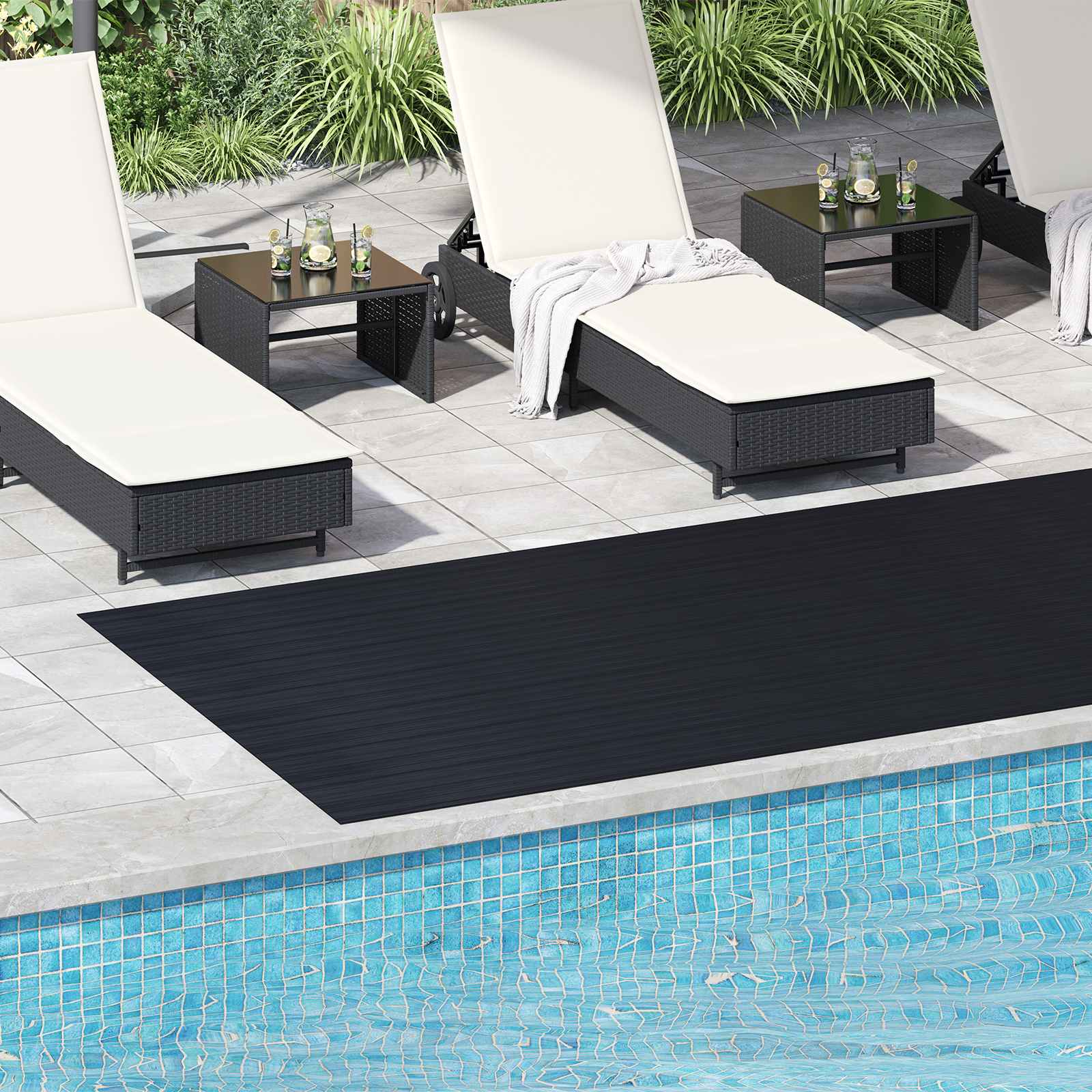 Tappeto per pavimento Nero 1,5 x 4 m Gomma
