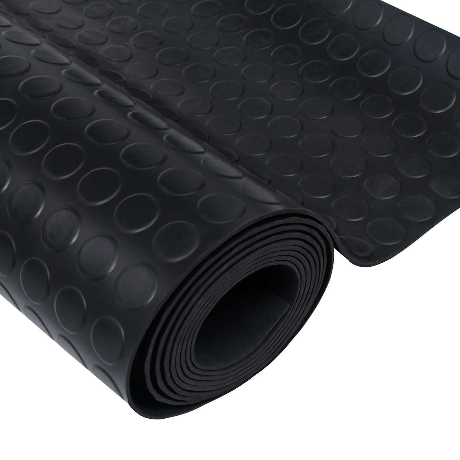 Tappeto per pavimento Nero 1,5 x 4 m Gomma