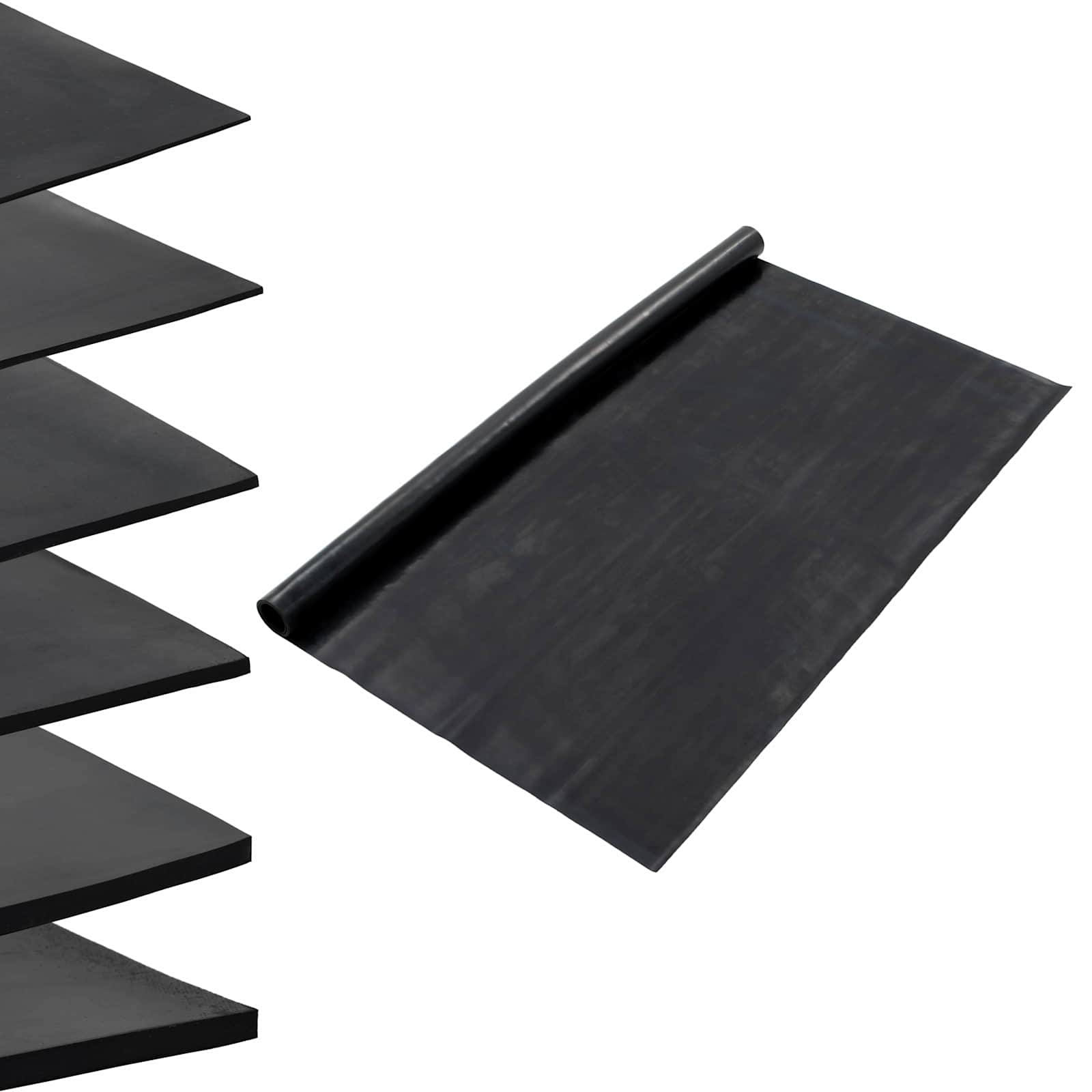 Tappeto per pavimento Nero 1,2 x 5 m Gomma