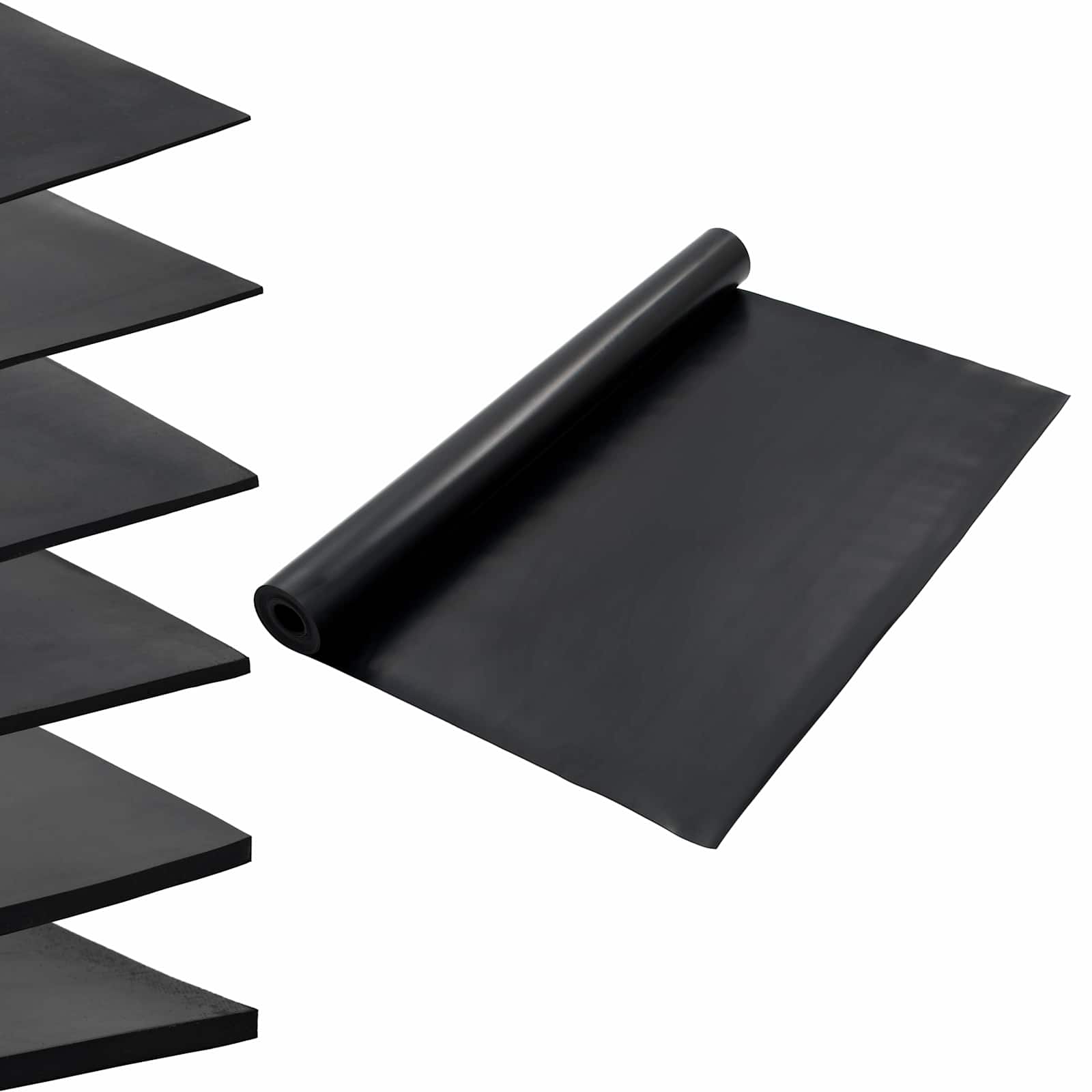 Tappeto per pavimento Nero 1,2 x 5 m Gomma