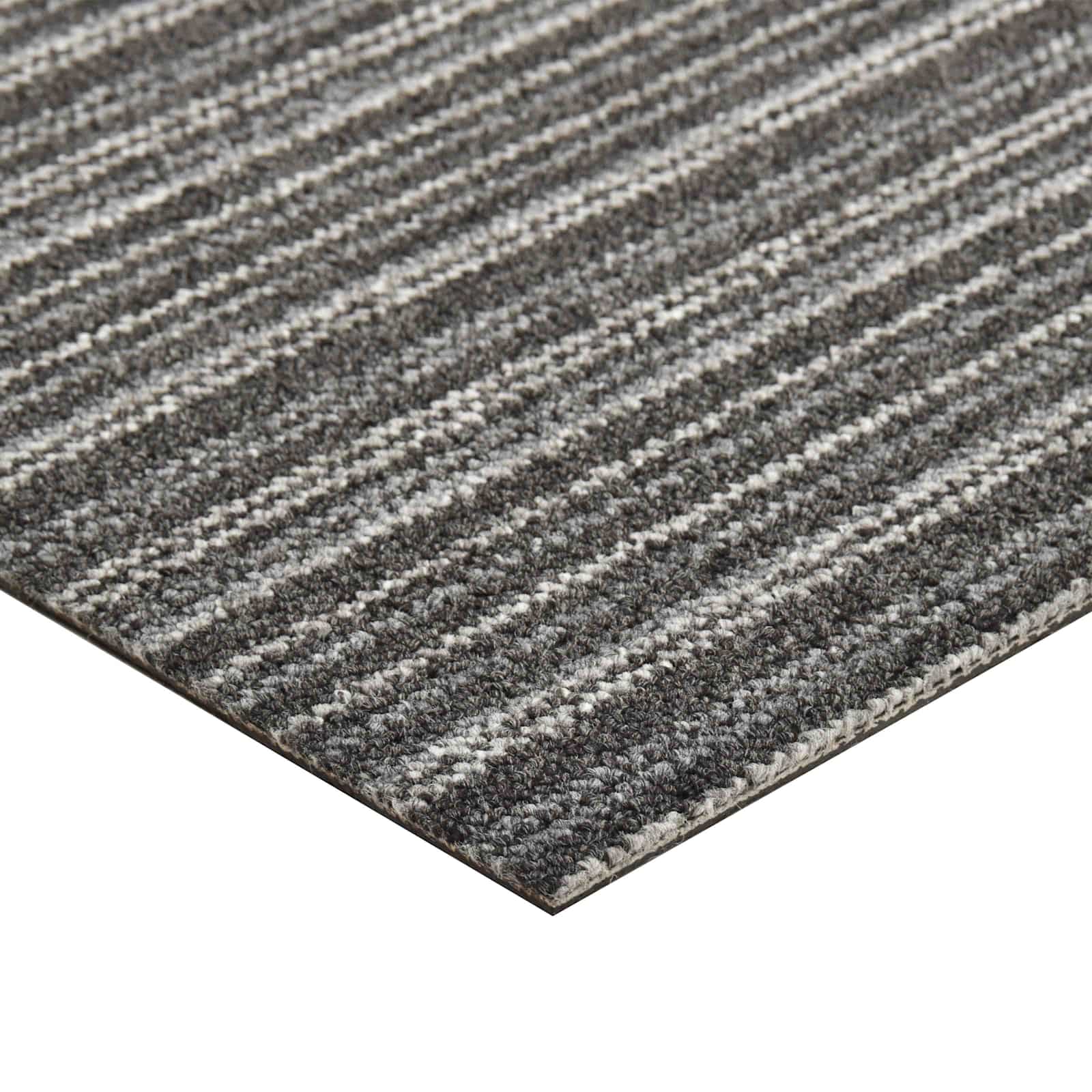Tappeto 20 pz Antracite Striato 50 x 50 cm 100% Polipropilene