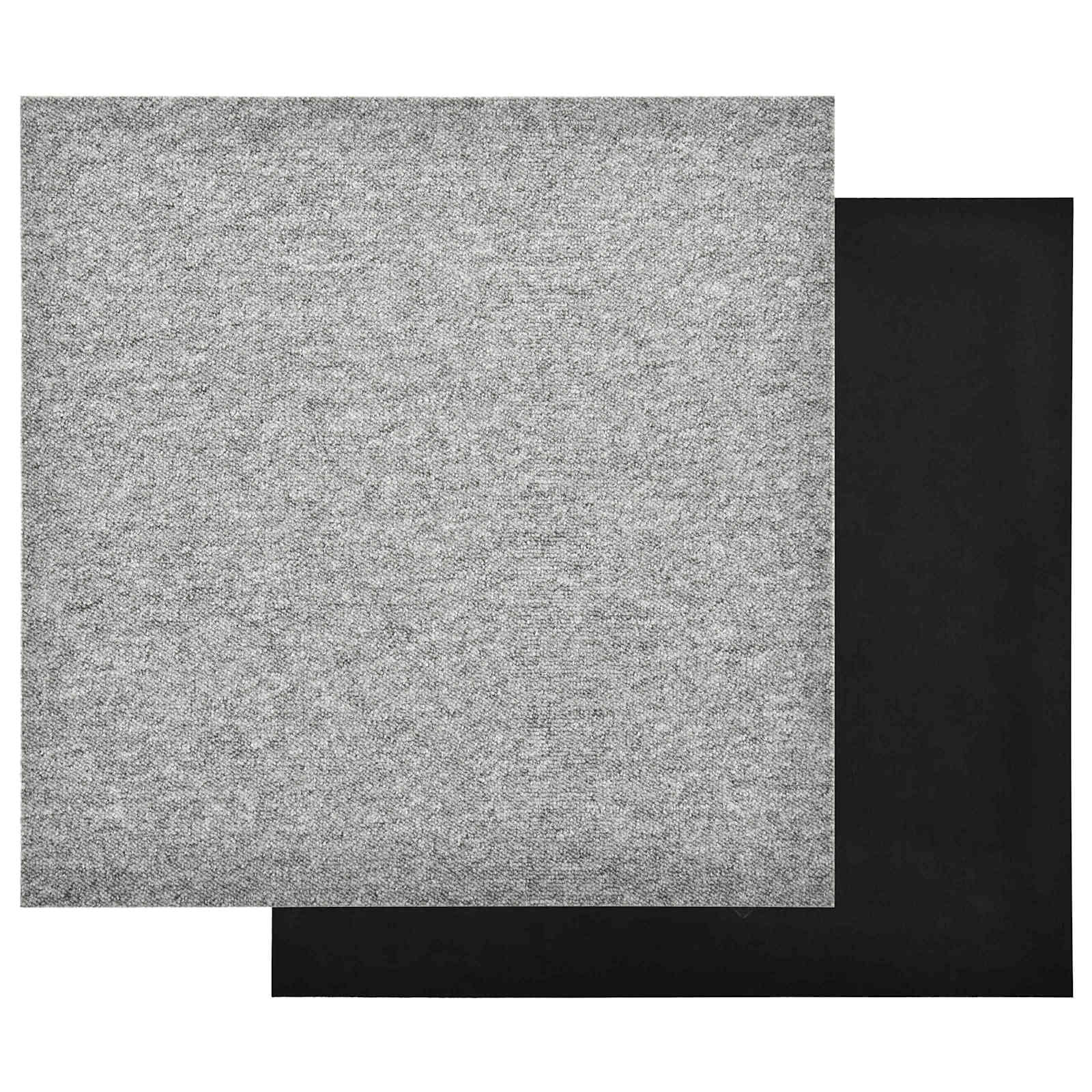 Tappeto 20 pz Grigio Chiaro 50 x 50 cm 100% Polipropilene