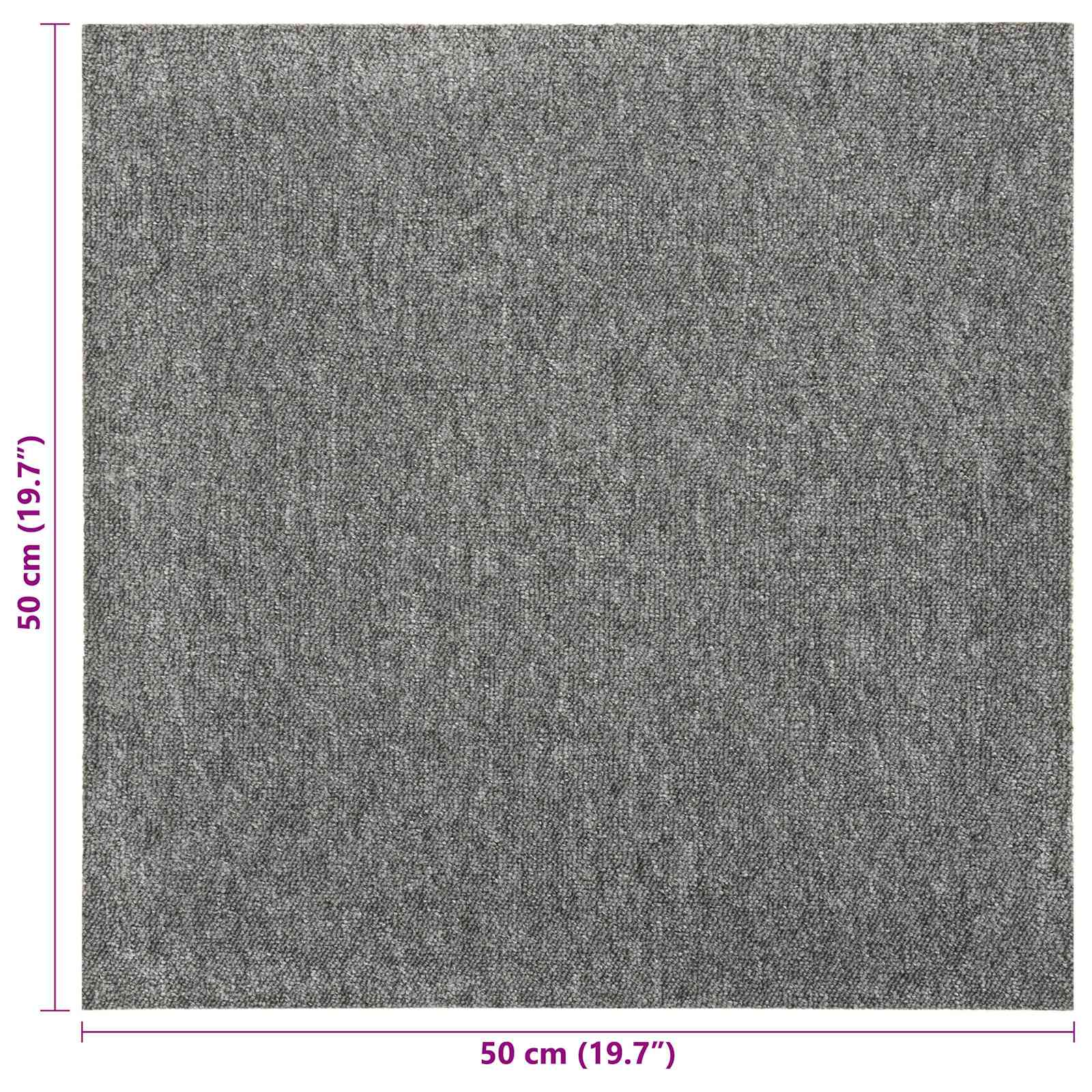 Tappeto 20 pz Grigio 50 x 50 cm 100% Polipropilene