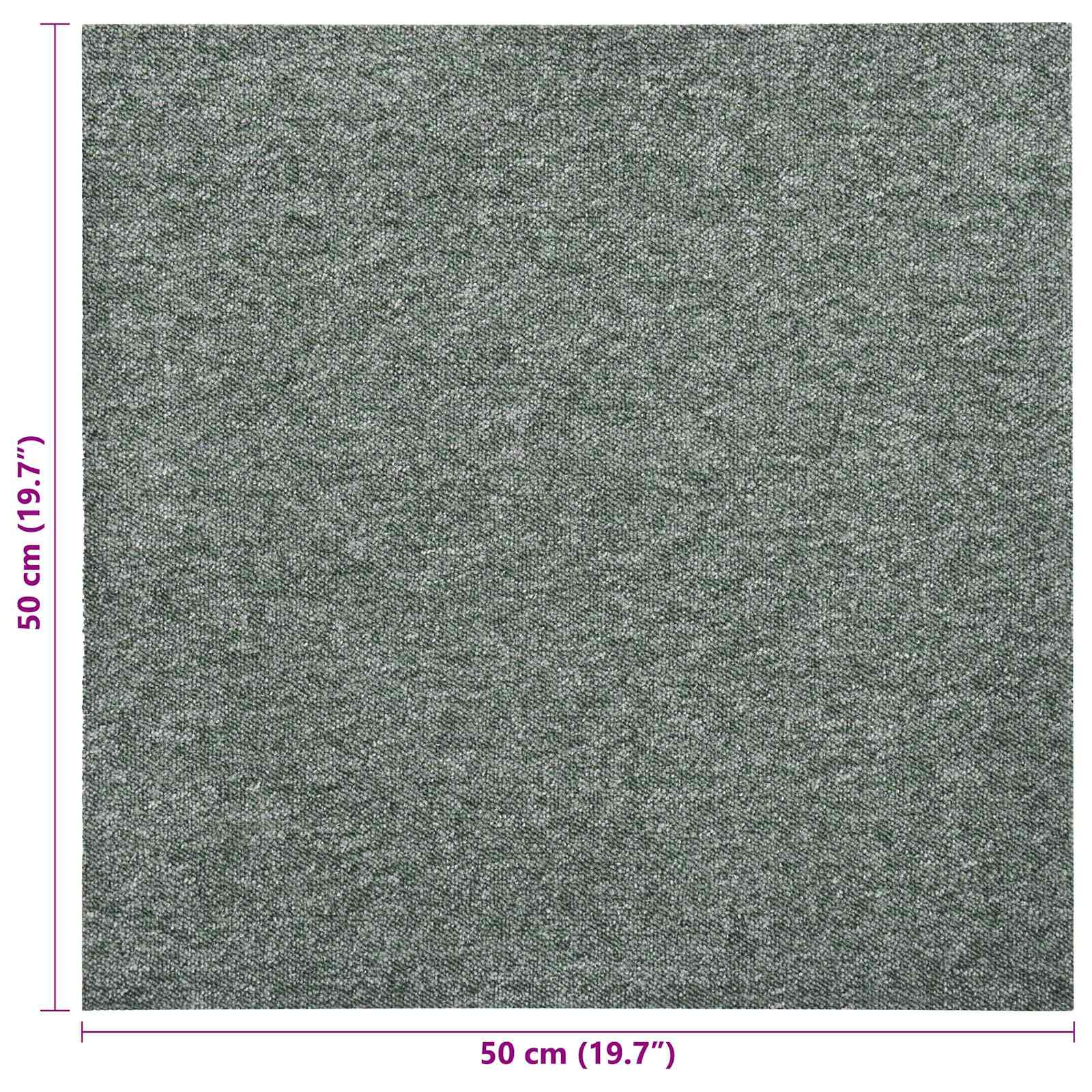 Tappeto 20 pz Verde 50 x 50 cm 100% Polipropilene