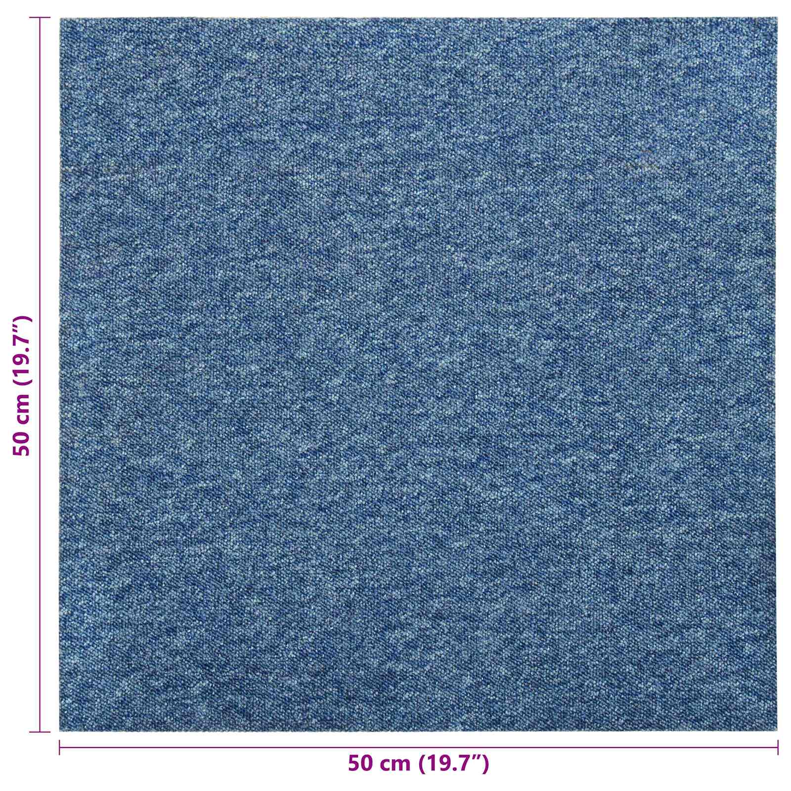 Tappeto 20 pz Blu 50 x 50 cm 100% Polipropilene