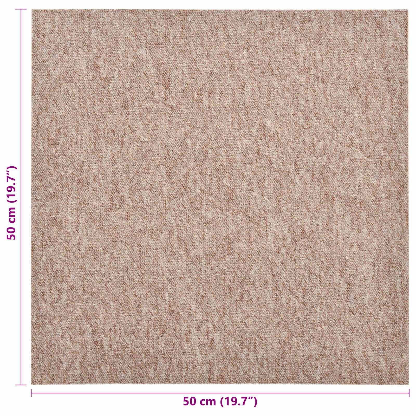 Tappeto 20 pz Beige 50 x 50 cm 100% Polipropilene