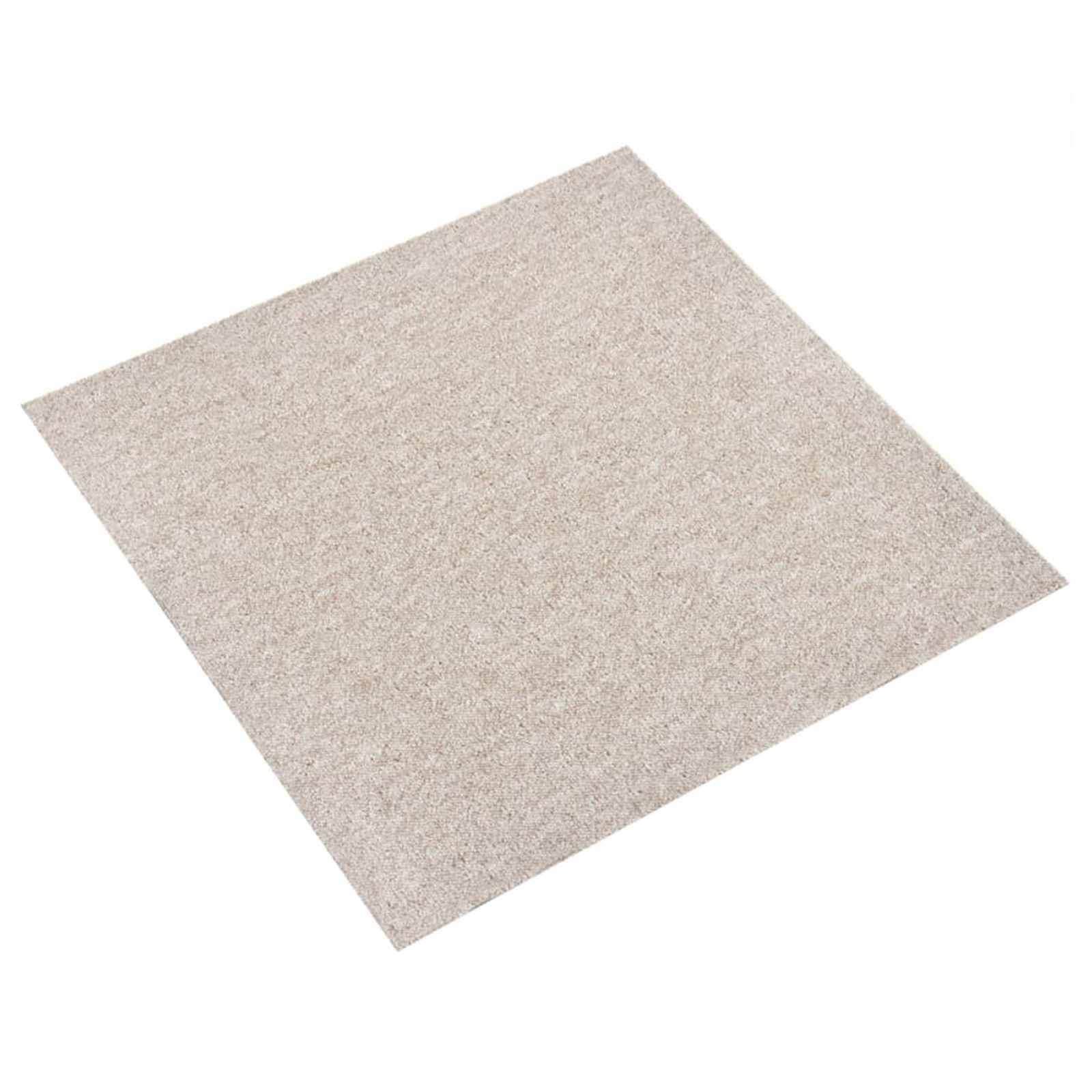 Tappeto 20 pz Beige chiaro 50 x 50 cm 100% Polipropilene