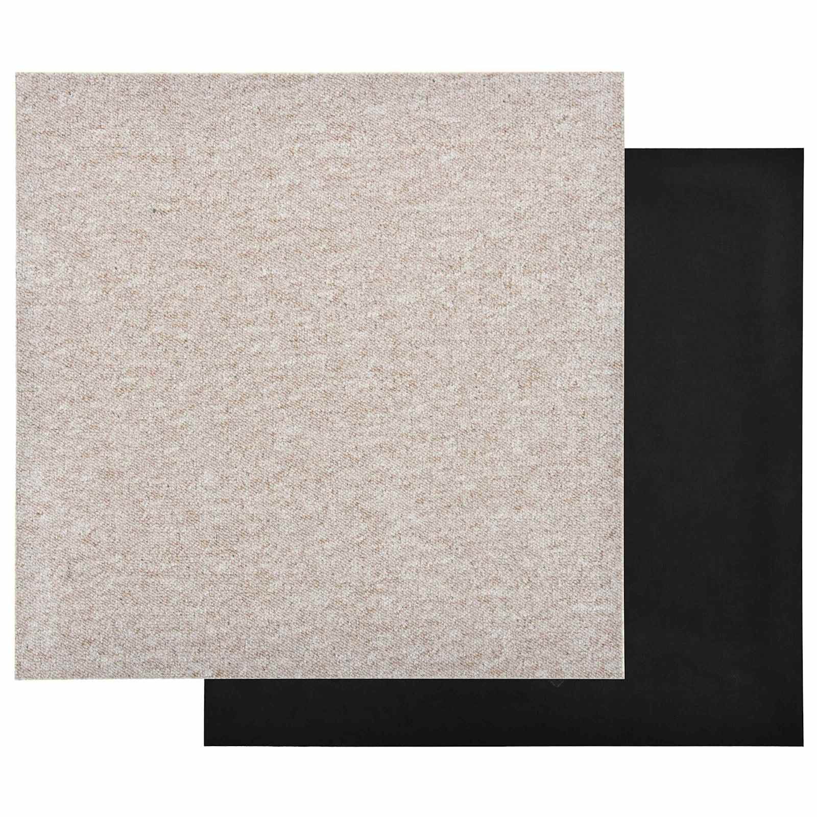 Tappeto 20 pz Beige chiaro 50 x 50 cm 100% Polipropilene