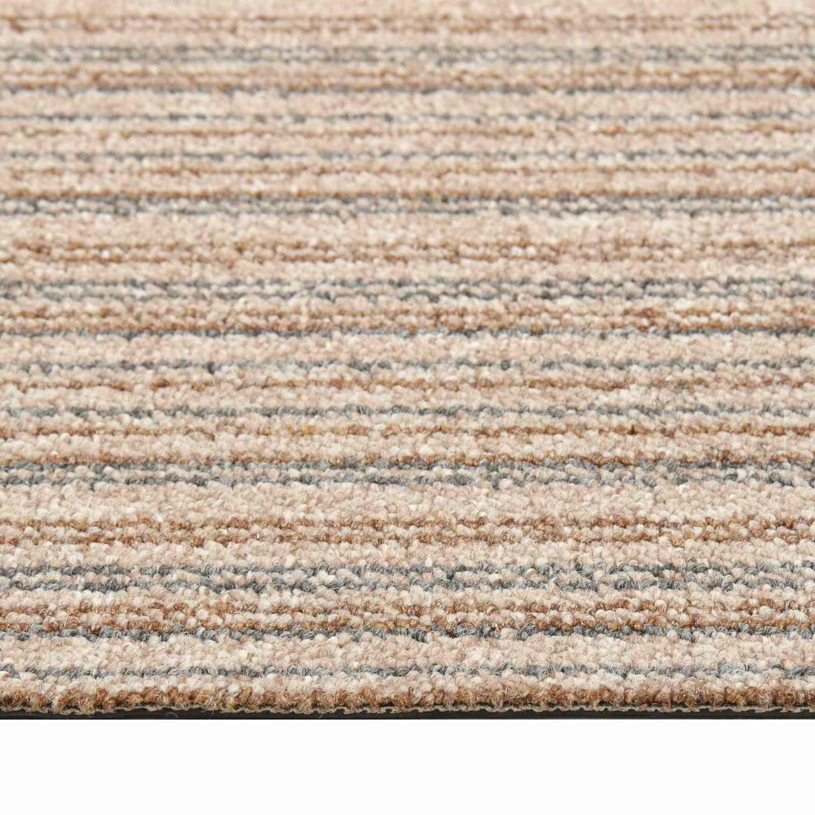 Tappeto 20 pz Beige Striato 50 x 50 cm 100% Polipropilene