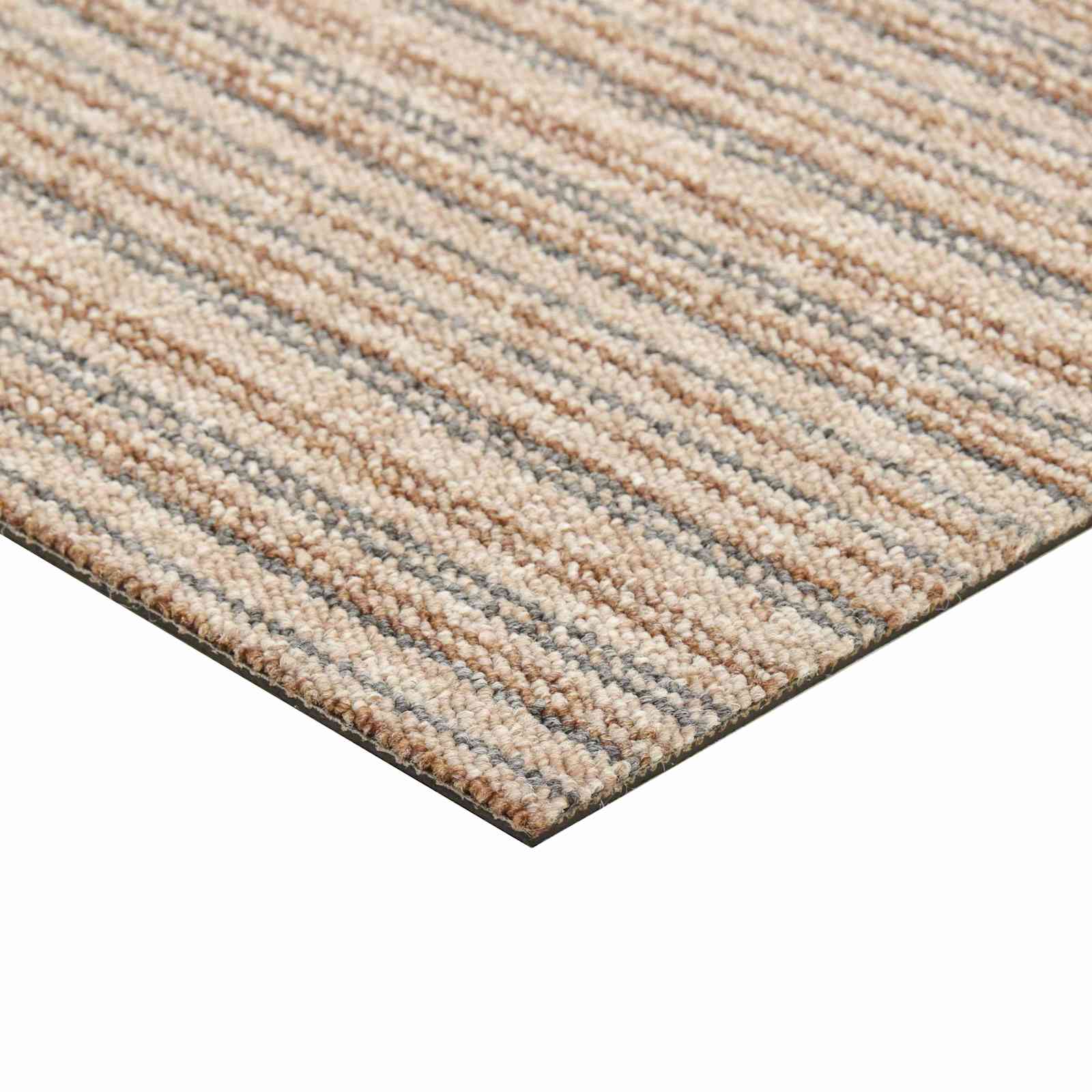 Tappeto 20 pz Beige Striato 50 x 50 cm 100% Polipropilene