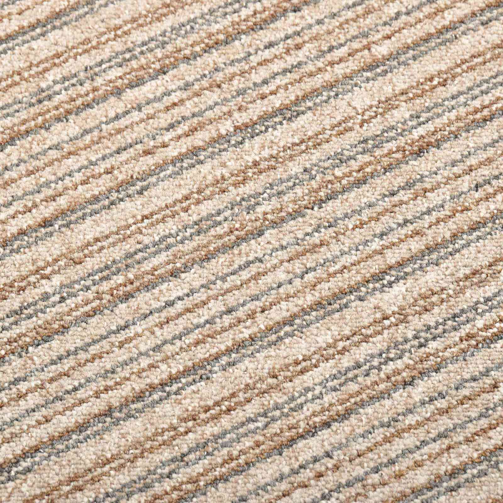 Tappeto 20 pz Beige Striato 50 x 50 cm 100% Polipropilene