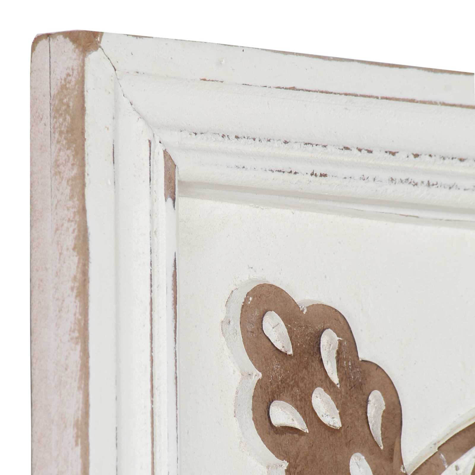 Decorazione artistica 2 pz 40 x 40 x 1,5 cm Marrone e bianco