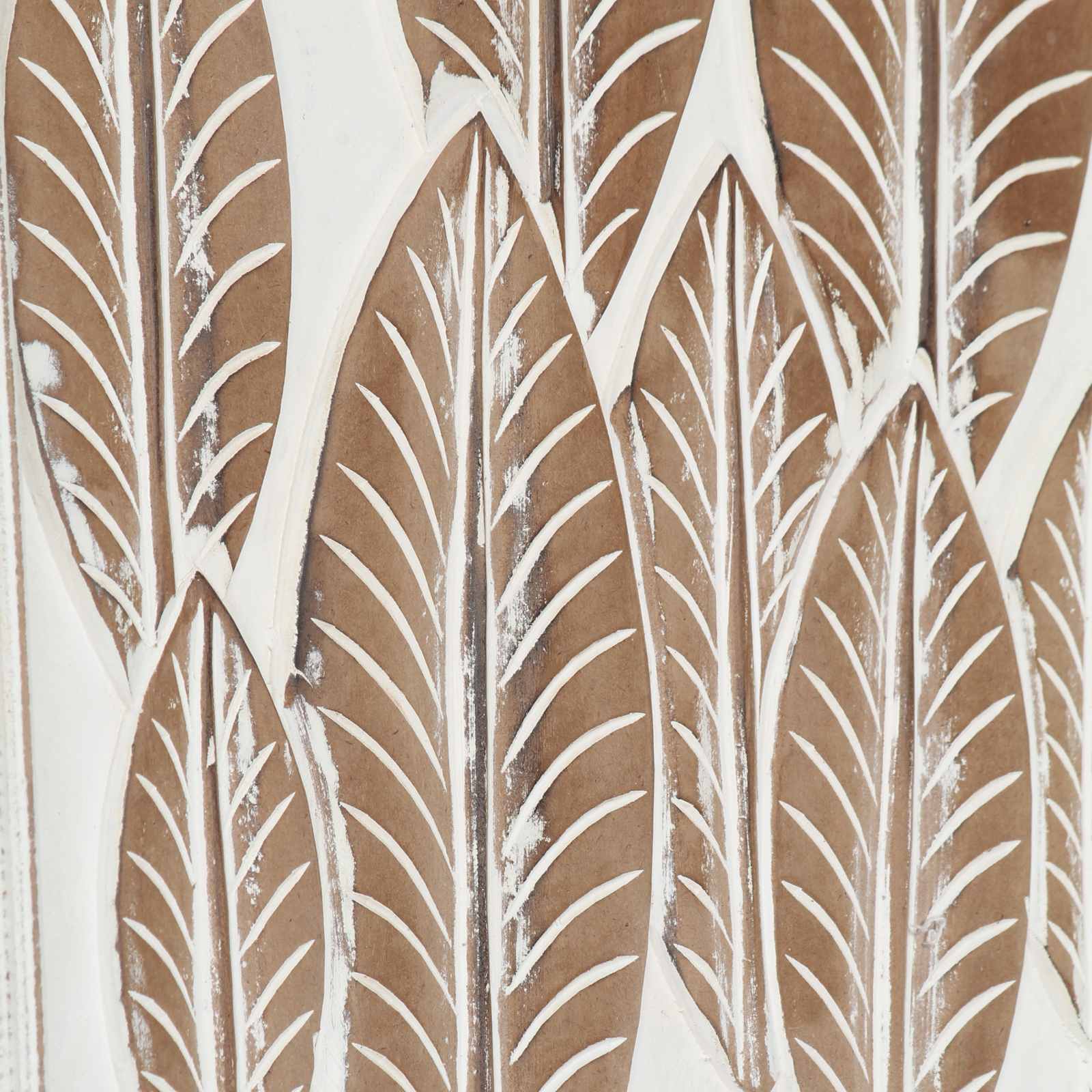 Decorazione artistica 3 pz 40 x 40 x 1,5 cm Marrone e bianco