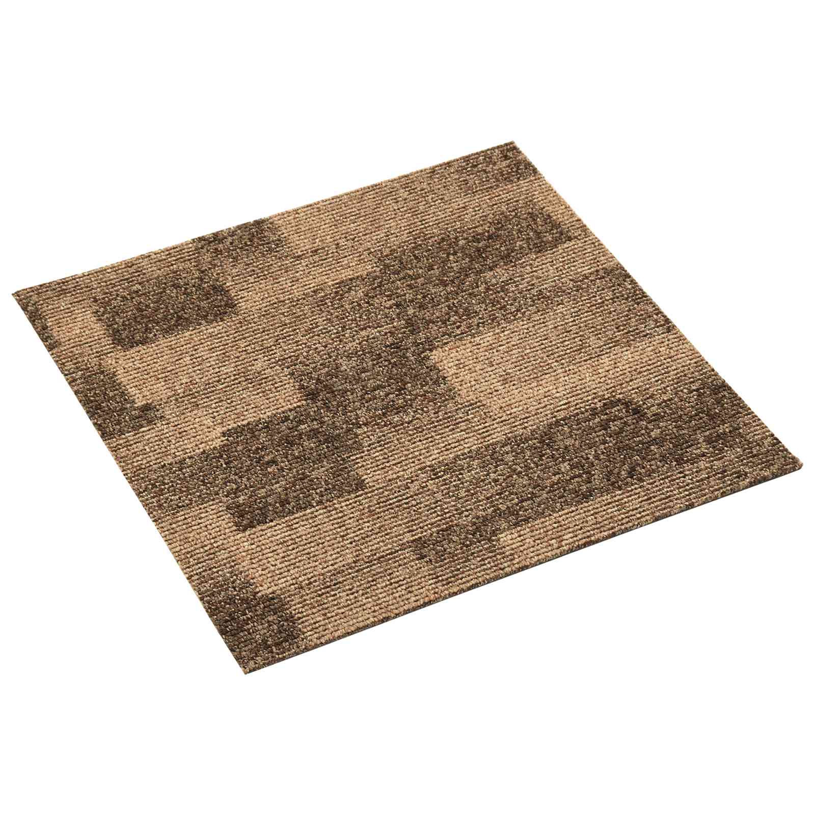 Moquette per pavimenti 20 pz Marrone 50 x 50 cm PP Pelo basso