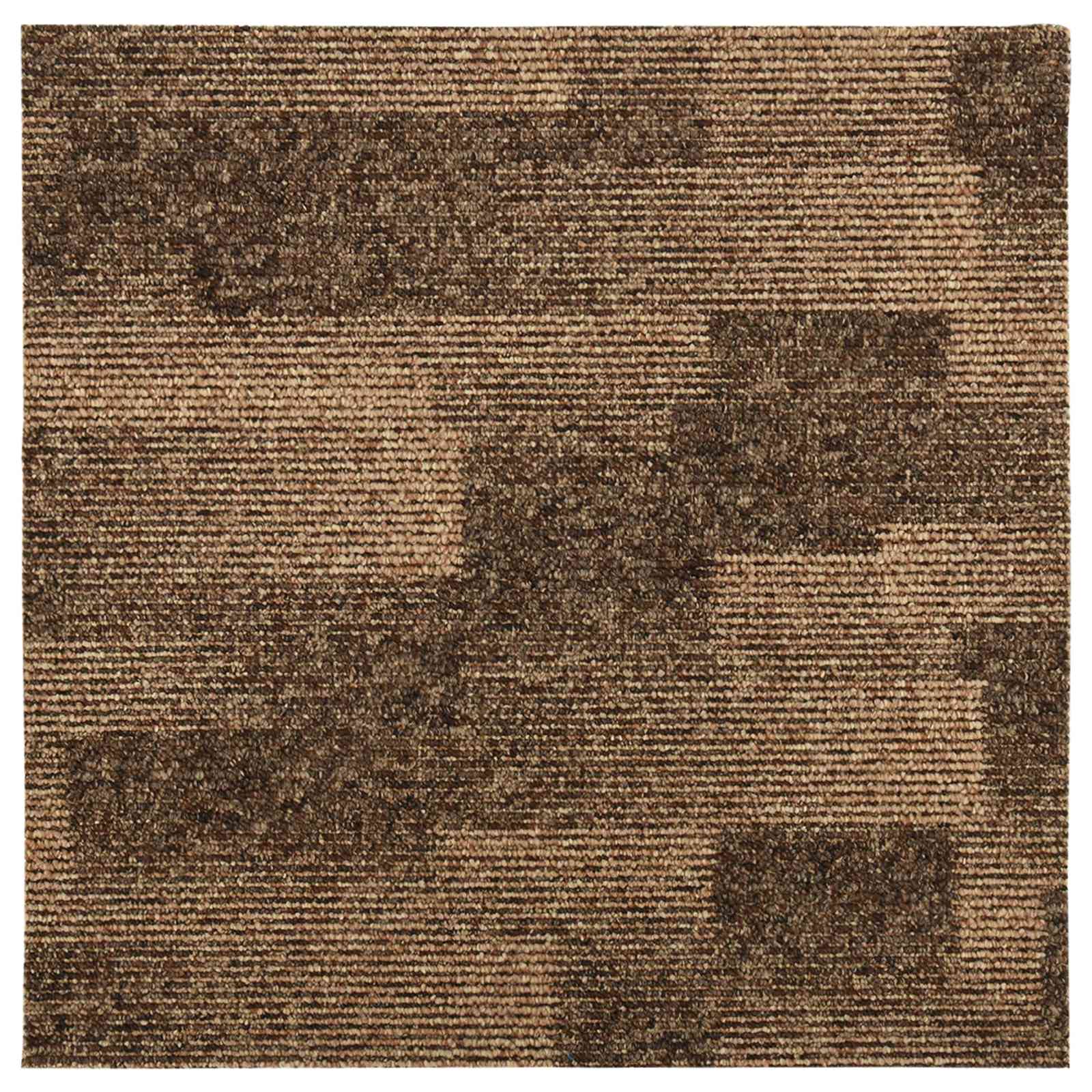 Moquette per pavimenti 20 pz Marrone 50 x 50 cm PP Pelo basso