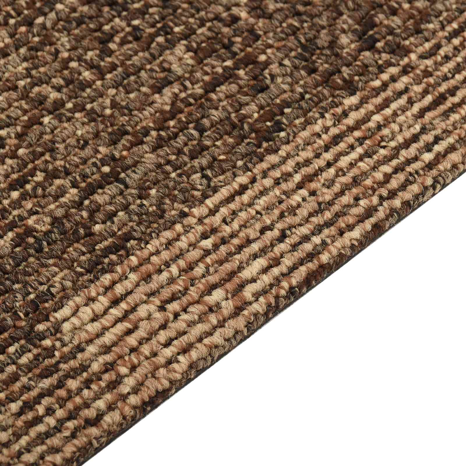Moquette per pavimenti 20 pz Marrone 50 x 50 cm PP Pelo basso
