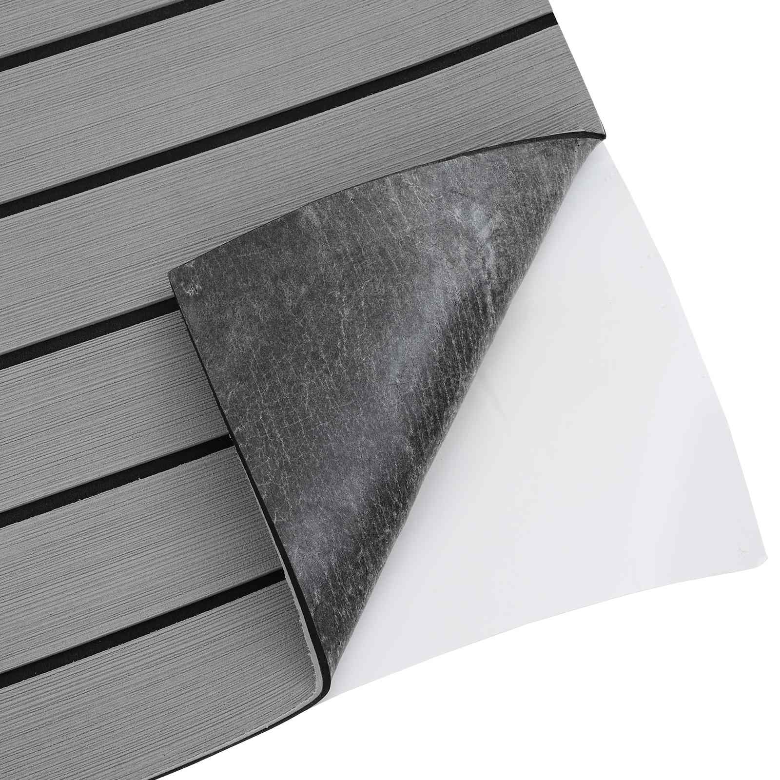 Tappetino per Barche Grigio Chiaro e Nero 240 x 90 cm EVA
