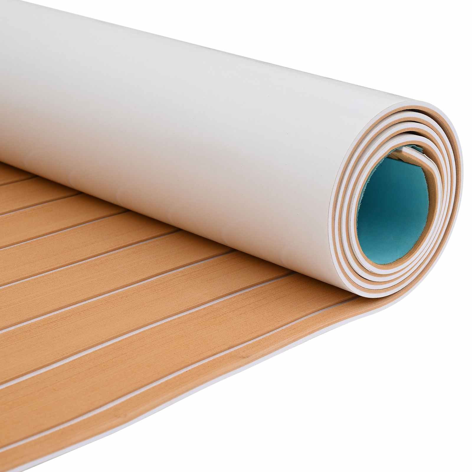 Tappetino per Barche Rigato Marrone e bianco 240 x 90 cm EVA